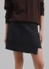 Aris Wrap Mini Skirt - Black Pinstripe sold by Frankie Shop