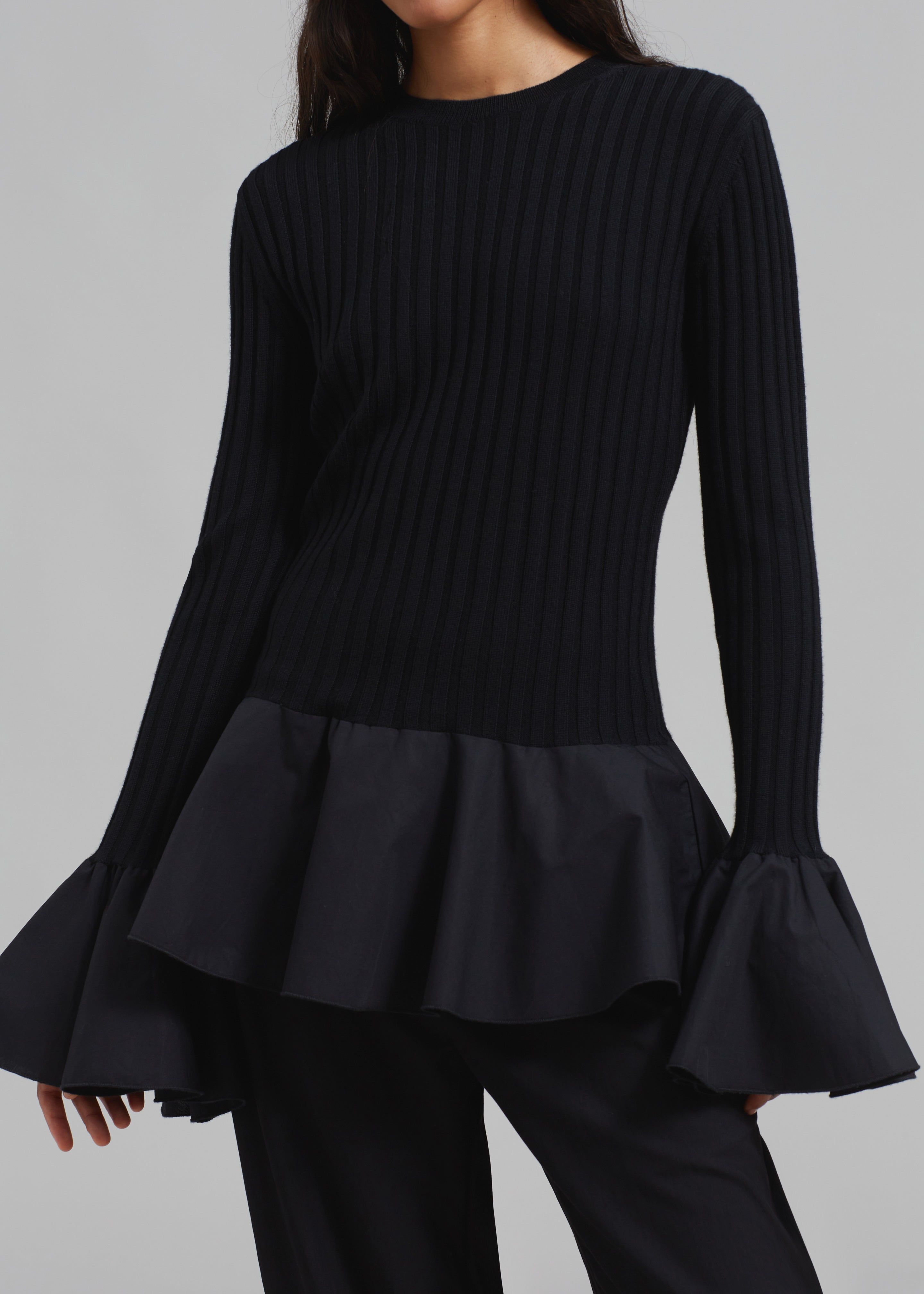 JW Anderson Contrast Woven Hem Underpinning - Black sold by Frankie Shop product image thumbnail 2