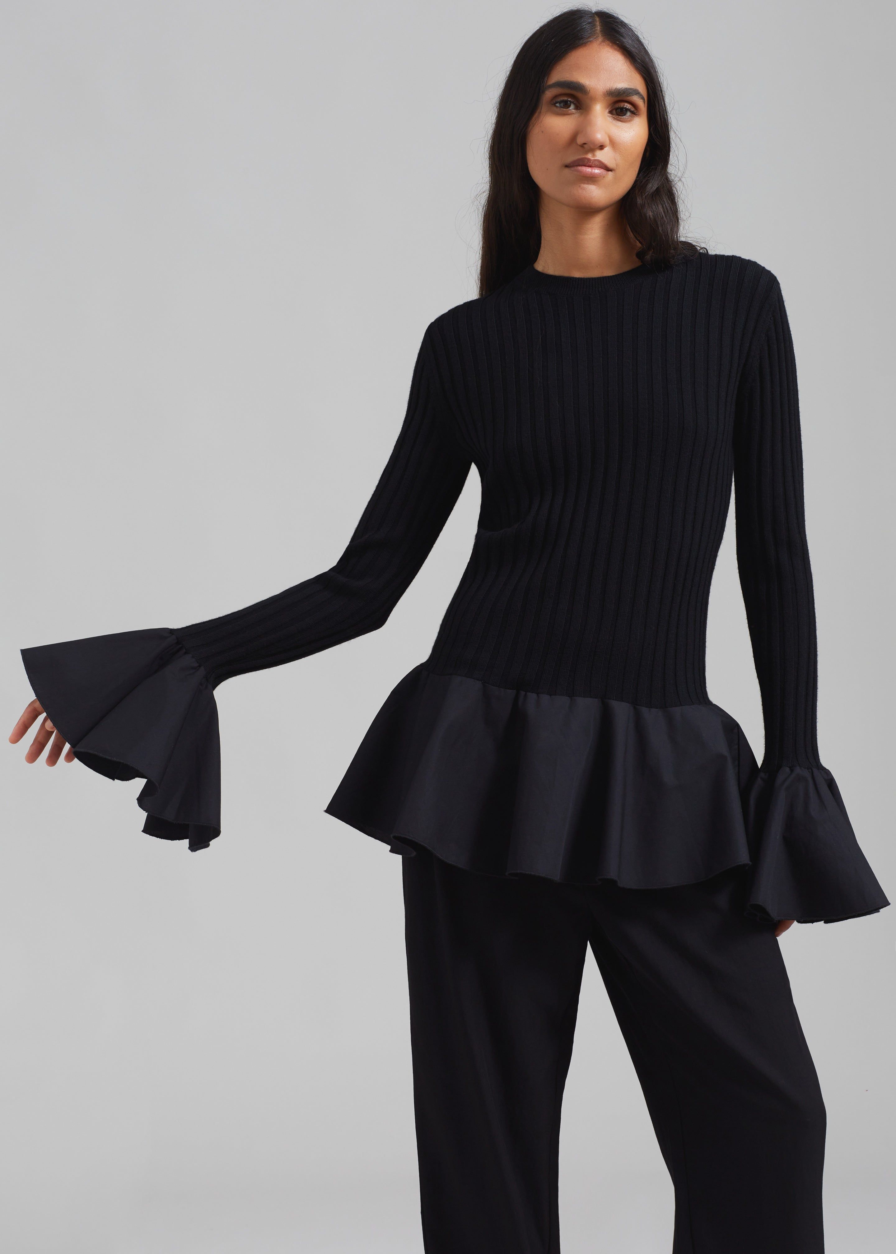 JW Anderson Contrast Woven Hem Underpinning - Black sold by Frankie Shop product image thumbnail 4