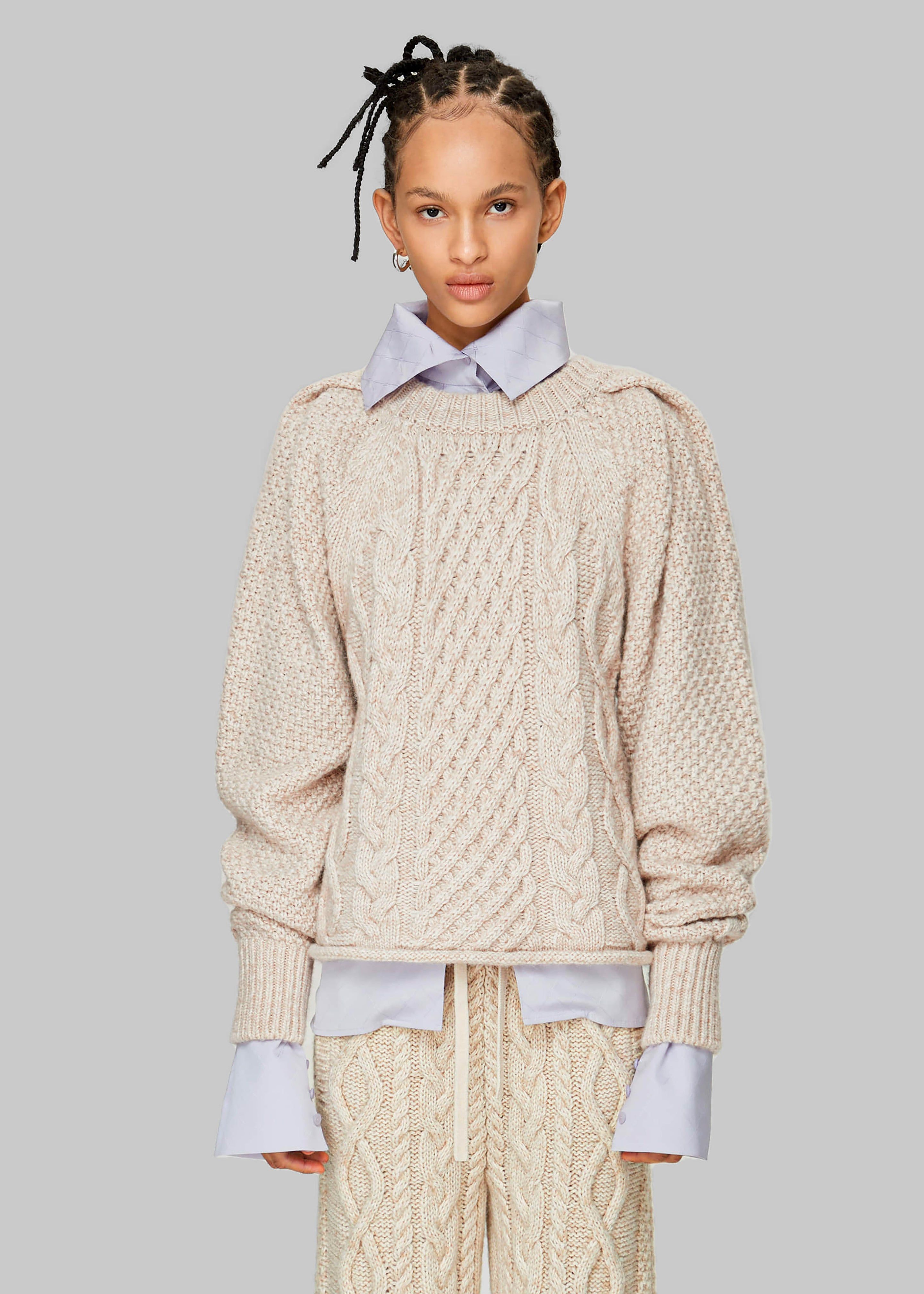 Low Classic Cable Top - Beige sold by Frankie Shop product image thumbnail 2