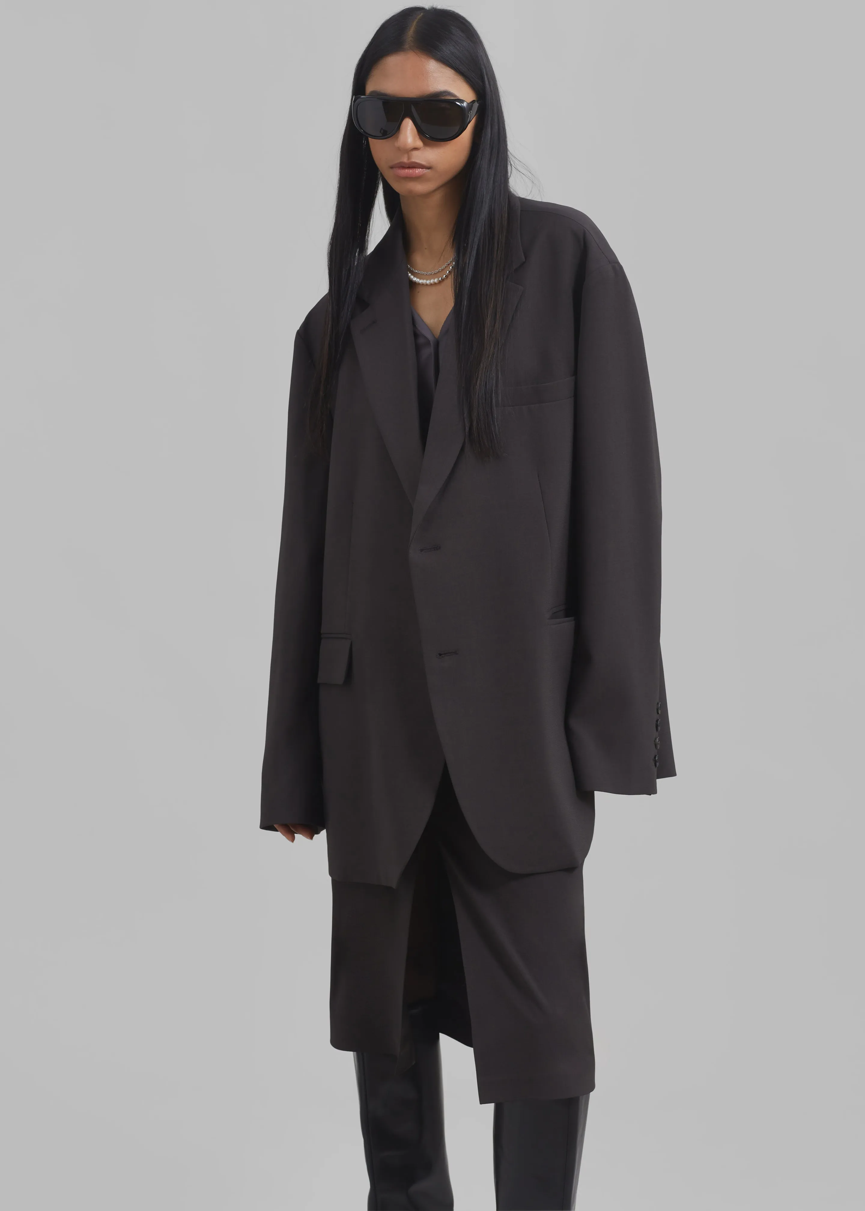 Brooklyn Blazer - Charcoal sold by Frankie Shop product image thumbnail 4