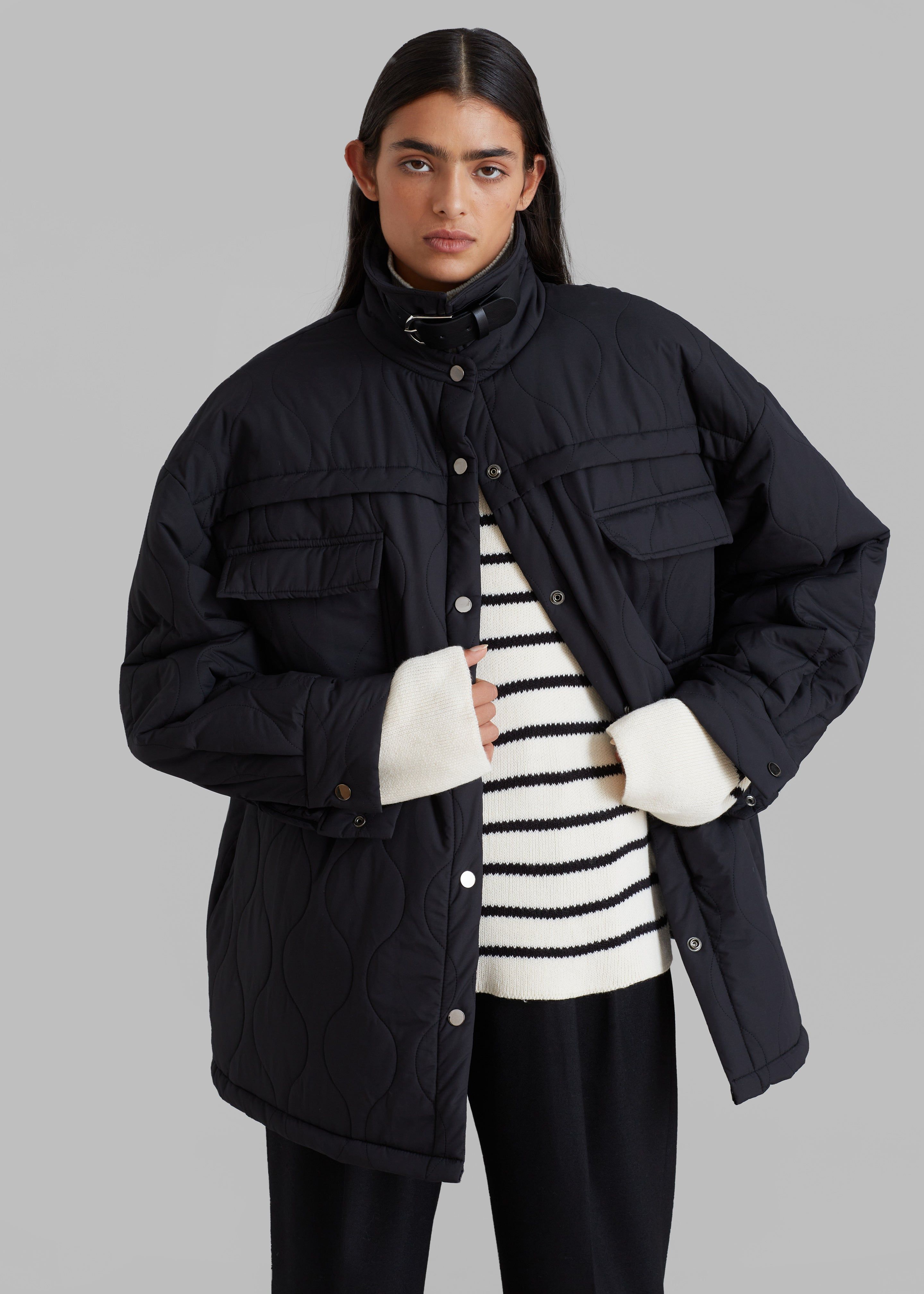 Jay Quilted Jacket - Black sold by Frankie Shop product image thumbnail 2