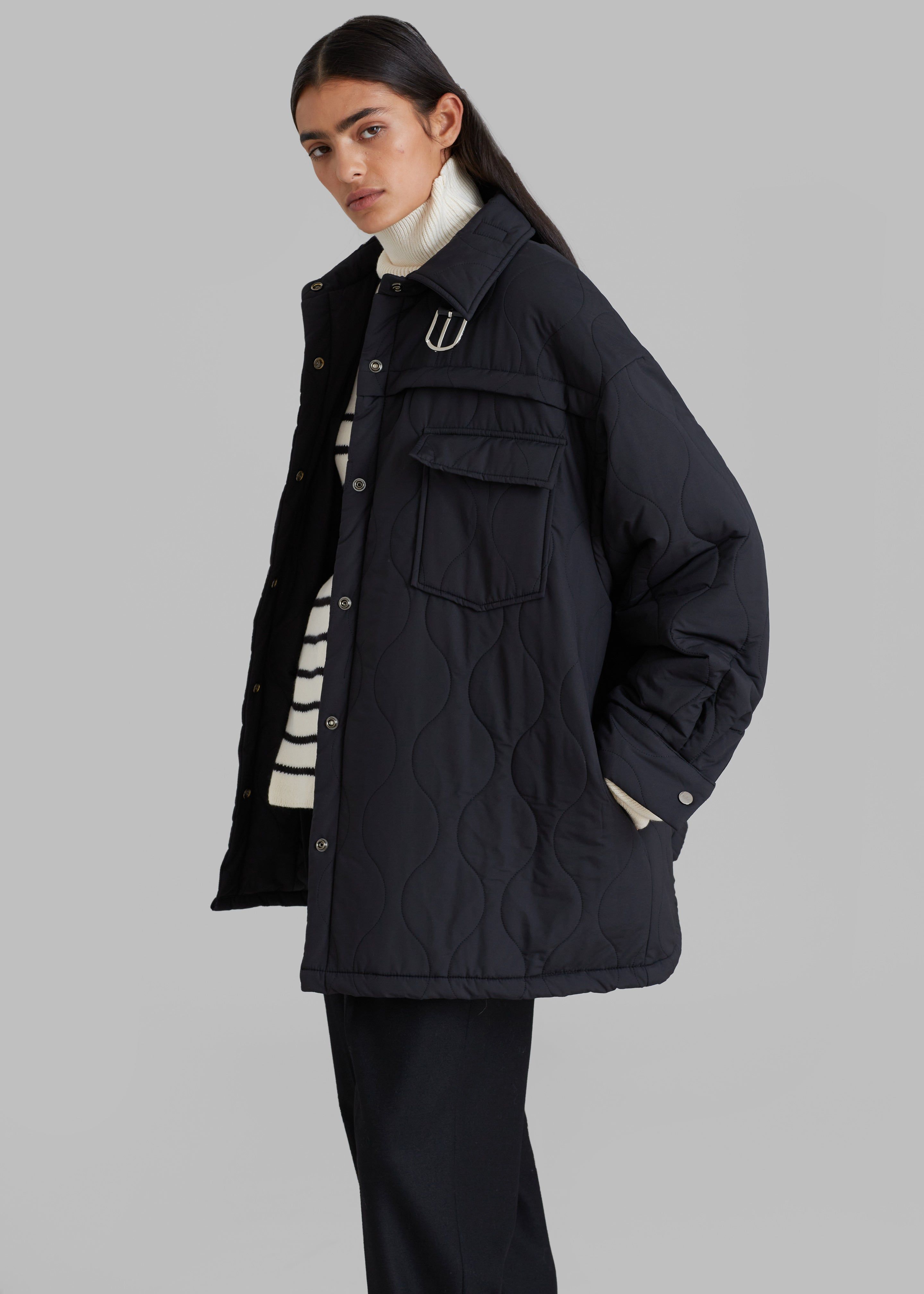 Jay Quilted Jacket - Black sold by Frankie Shop