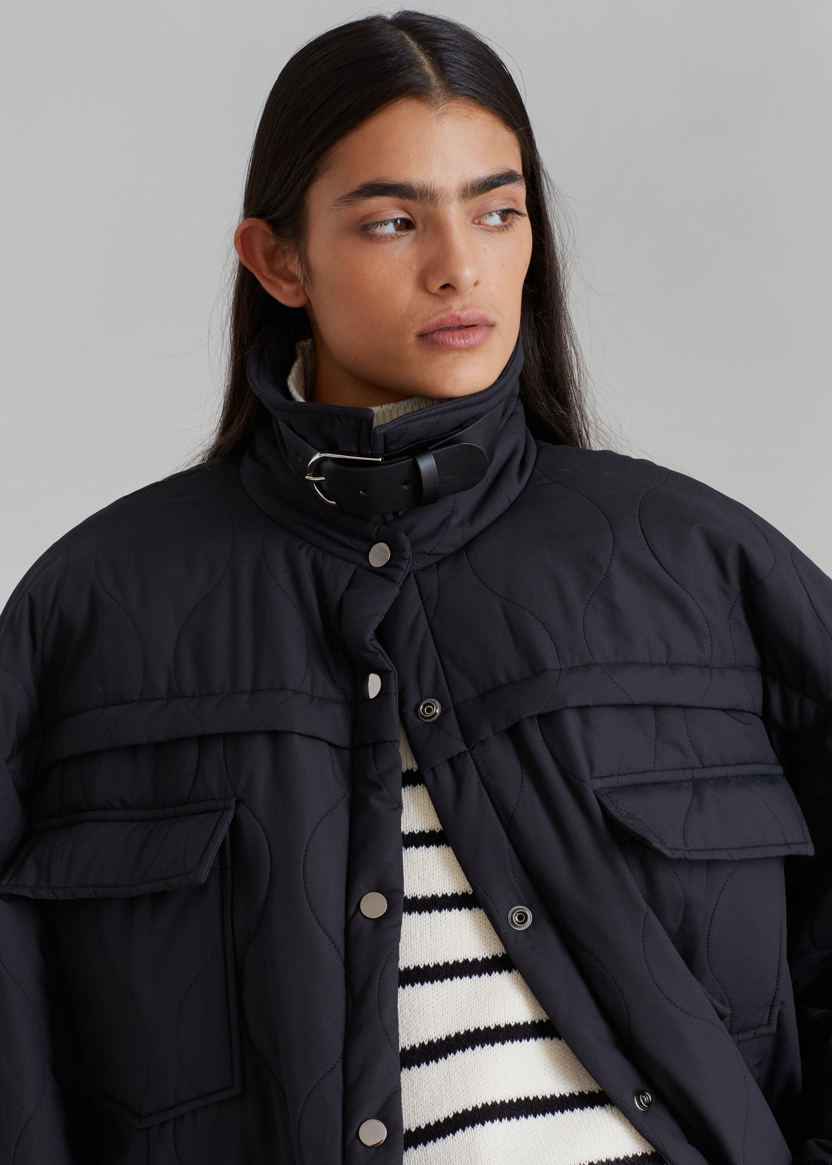 Jay Quilted Jacket - Black sold by Frankie Shop product image thumbnail 4