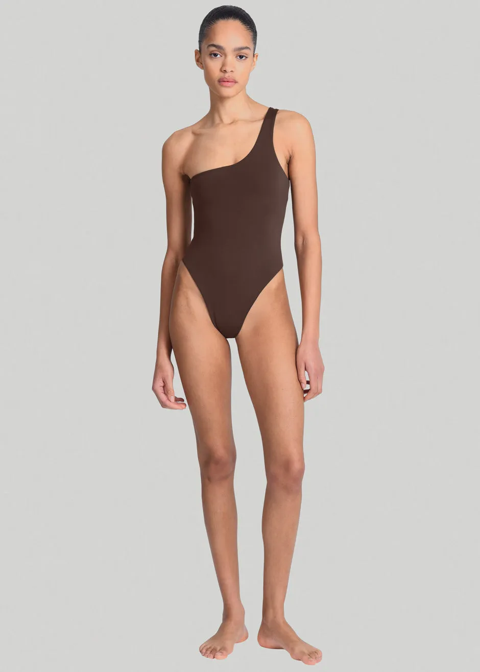 Aexae One Shoulder One Piece - Brown sold by Frankie Shop product image thumbnail 2