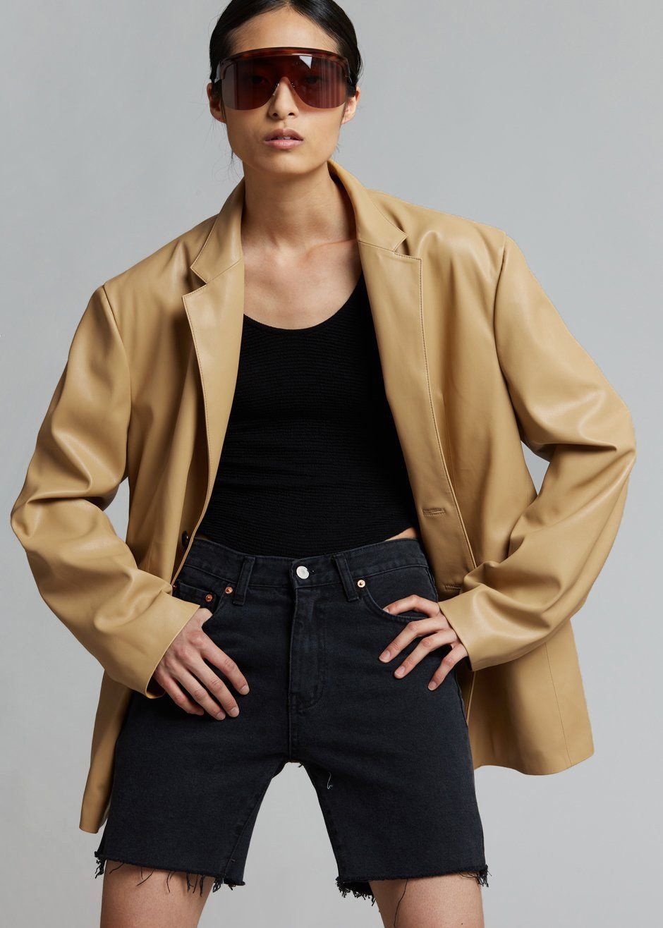 Olympia Blazer - Butter sold by Frankie Shop product image thumbnail 4