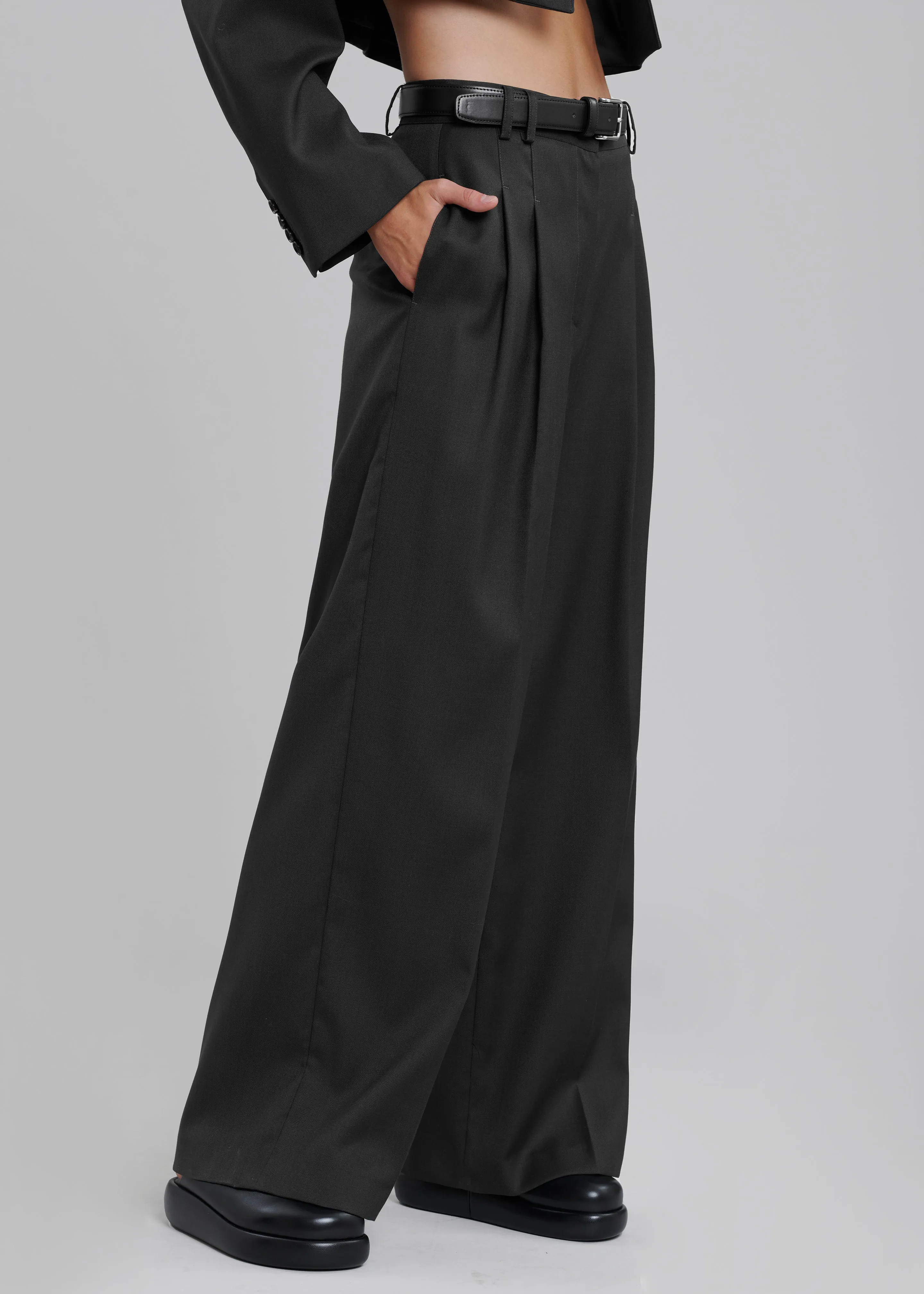 Glenn Wide Pants - Black sold by Frankie Shop product image thumbnail 5