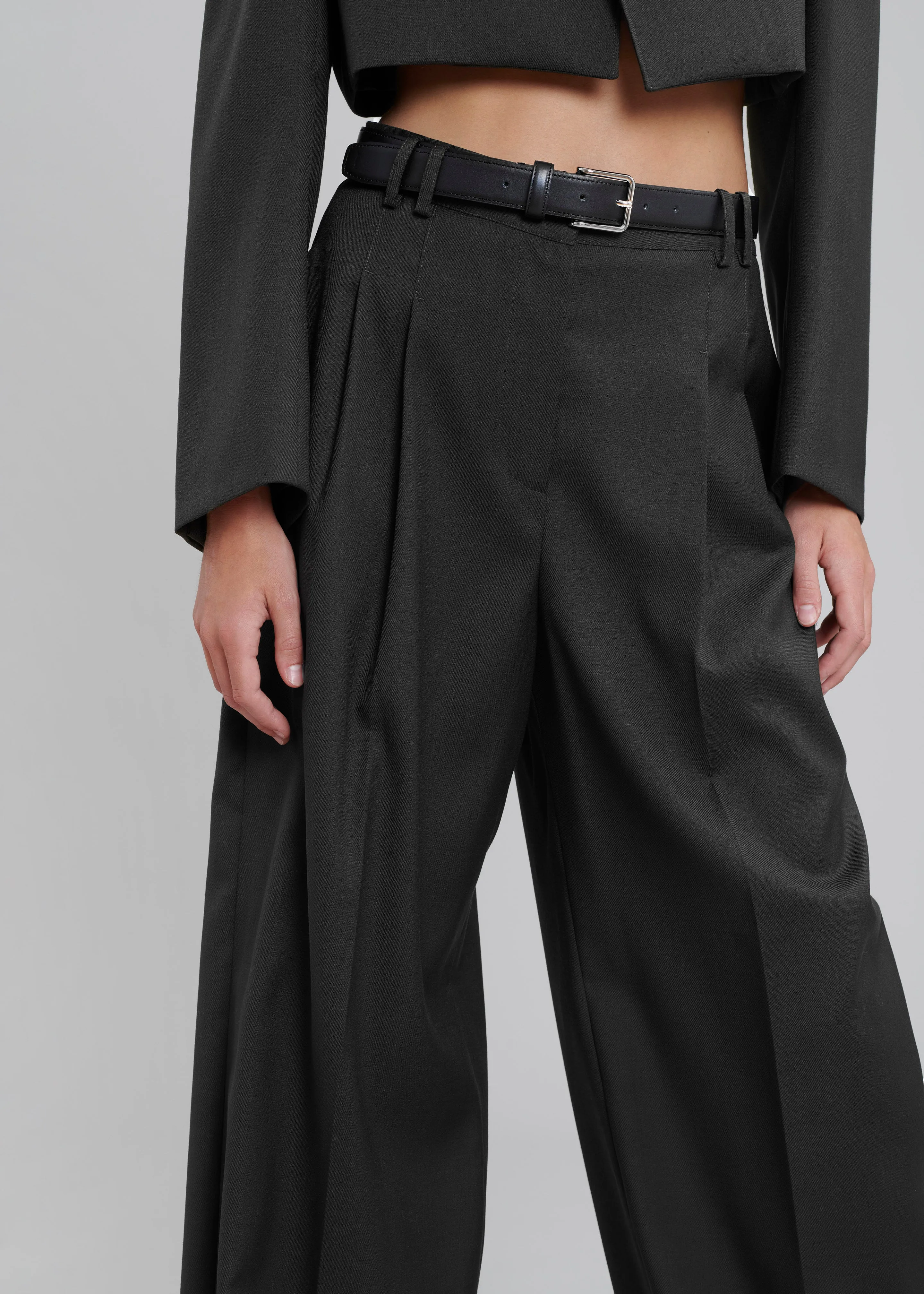 Glenn Wide Pants - Black sold by Frankie Shop product image thumbnail 2