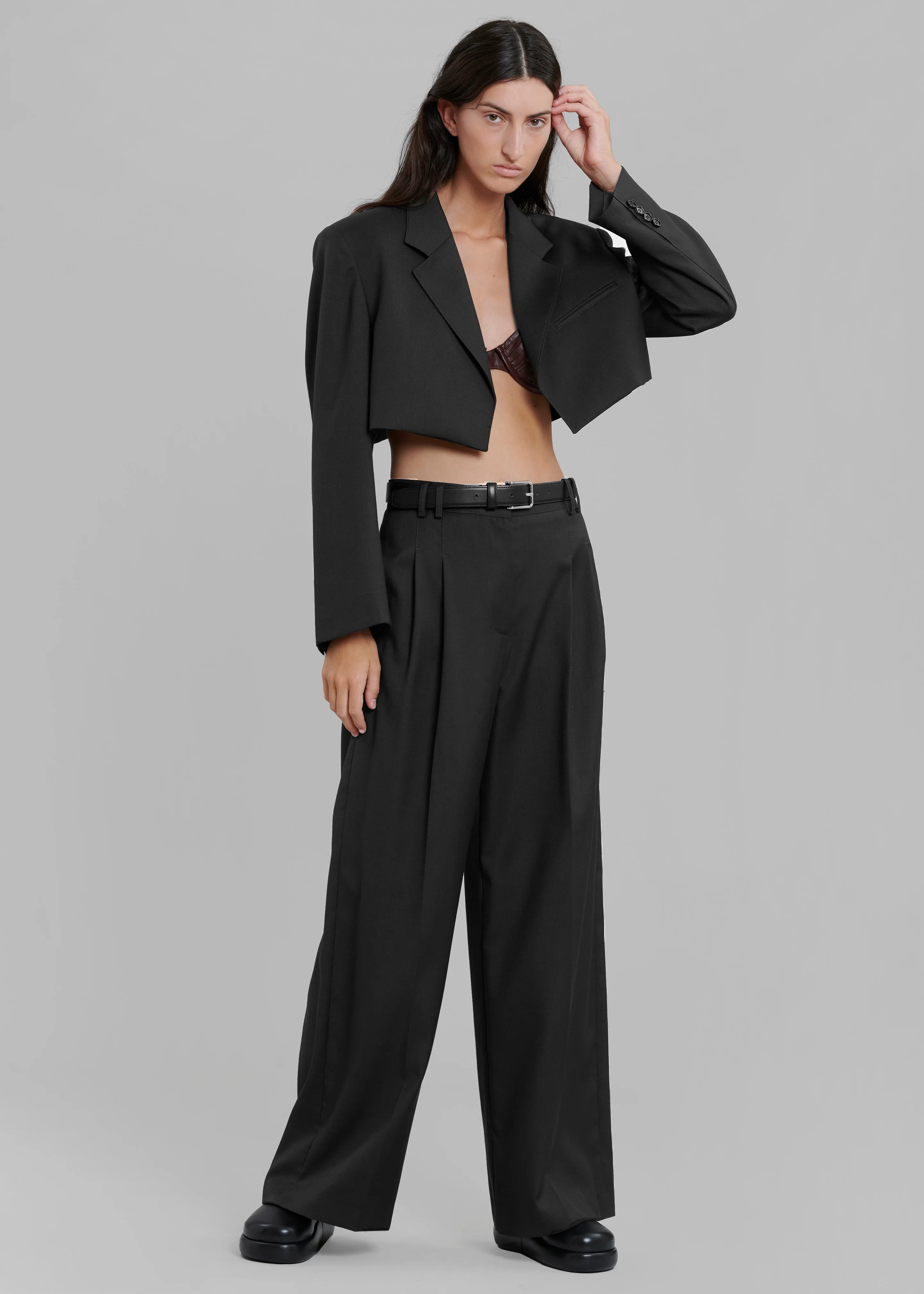 Glenn Wide Pants - Black sold by Frankie Shop product image thumbnail 4