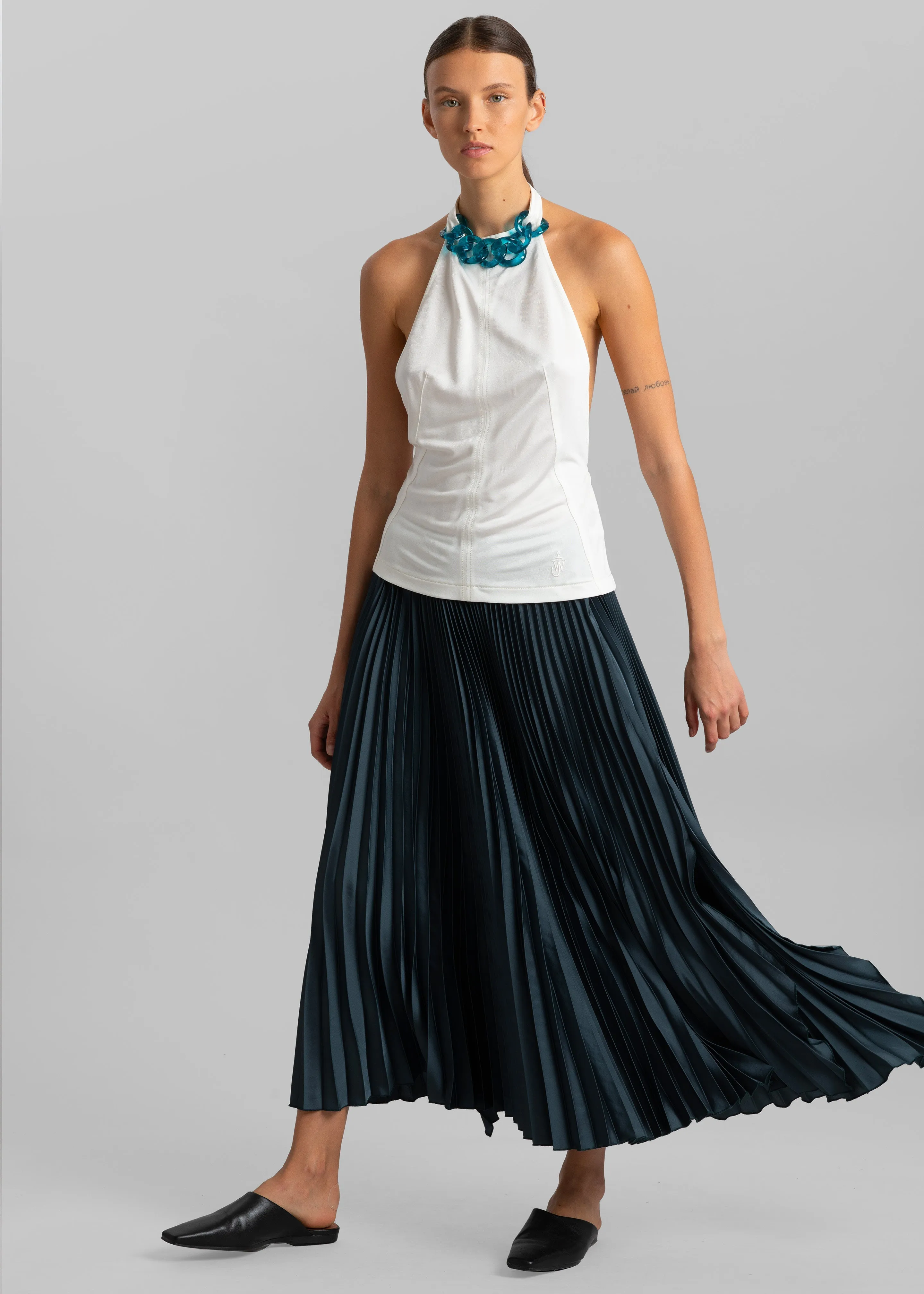 JW Anderson Chain Link Halterneck Top - Off White sold by Frankie Shop product image thumbnail 2