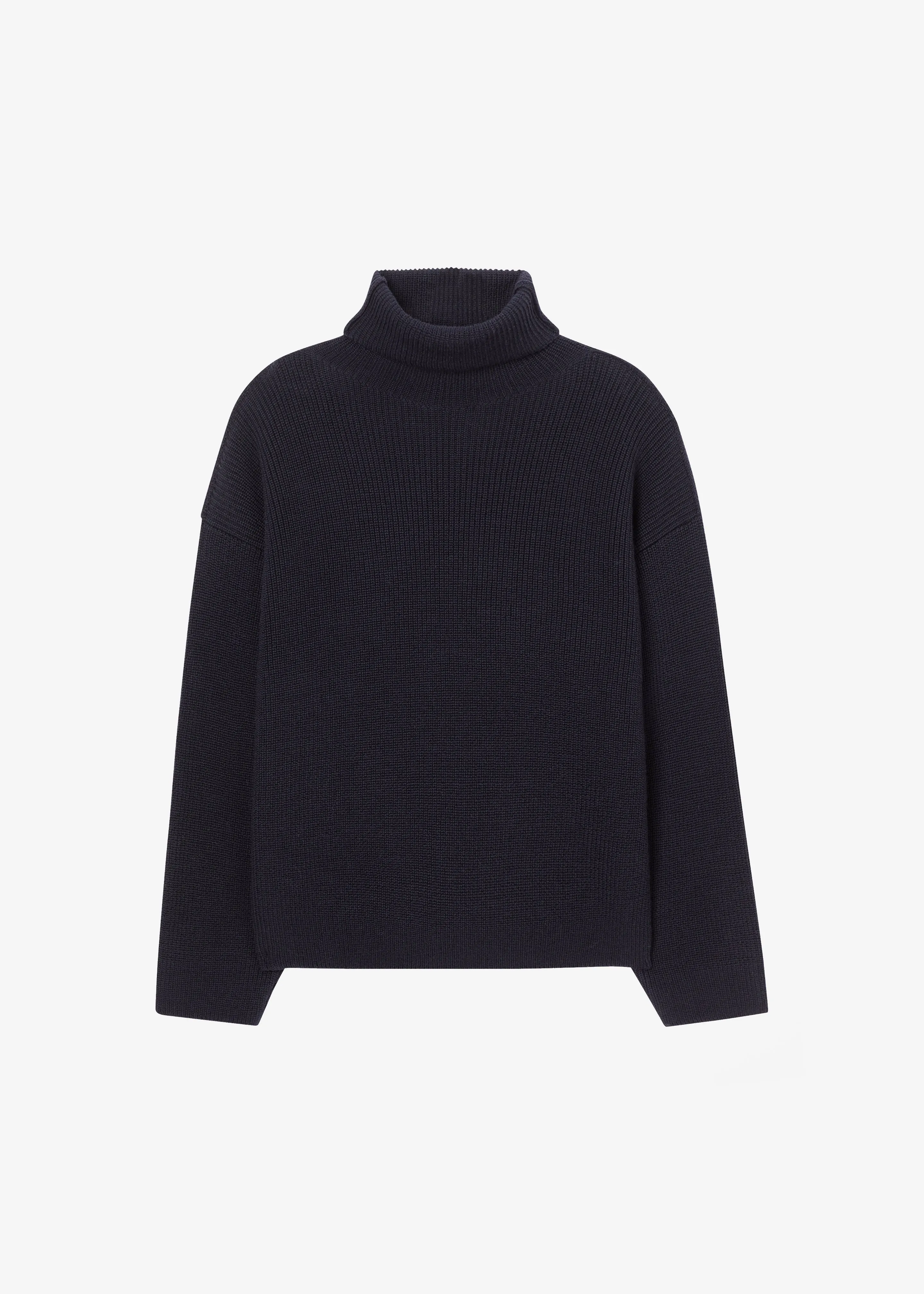 Róhe Turtleneck Seam-Detail Sweater - Navy sold by Frankie Shop product image thumbnail 5