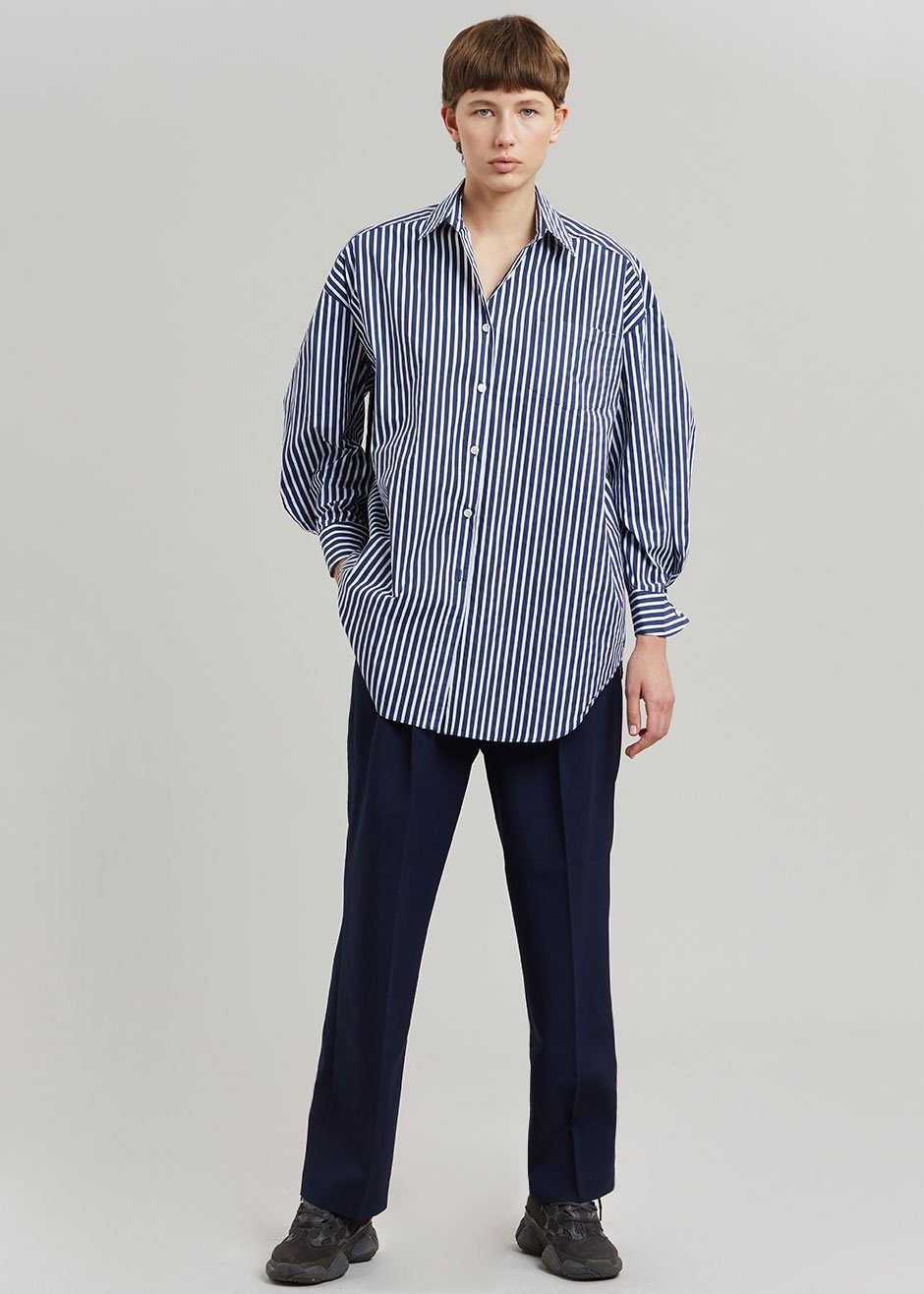 Melody Organic Cotton Shirt - Navy Stripe sold by Frankie Shop product image thumbnail 4