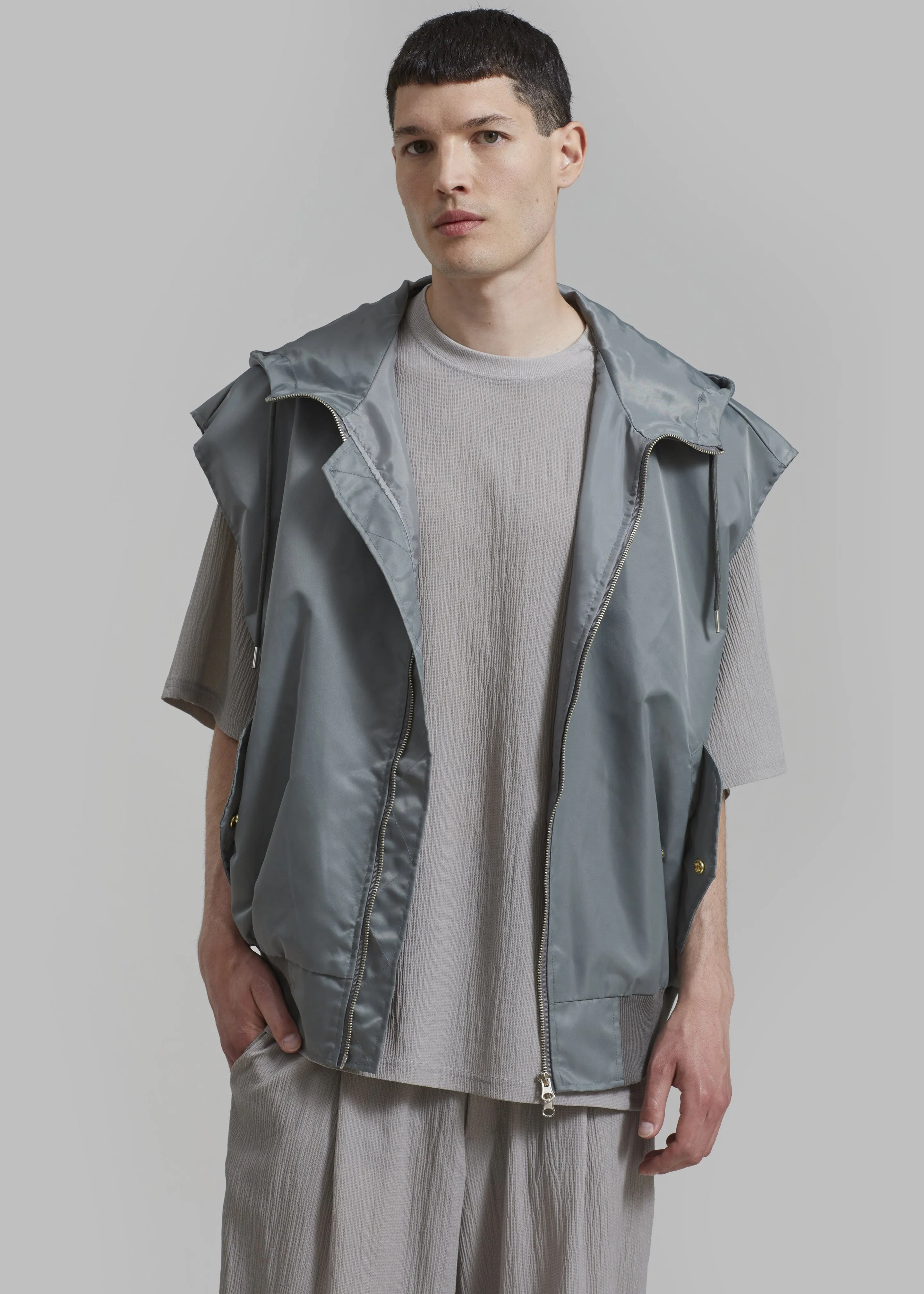 Maverick Pocket Vest - Olive sold by Frankie Shop product image thumbnail 3