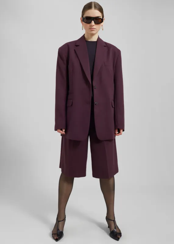 Wilma Blazer - Burgundy sold by Frankie Shop
