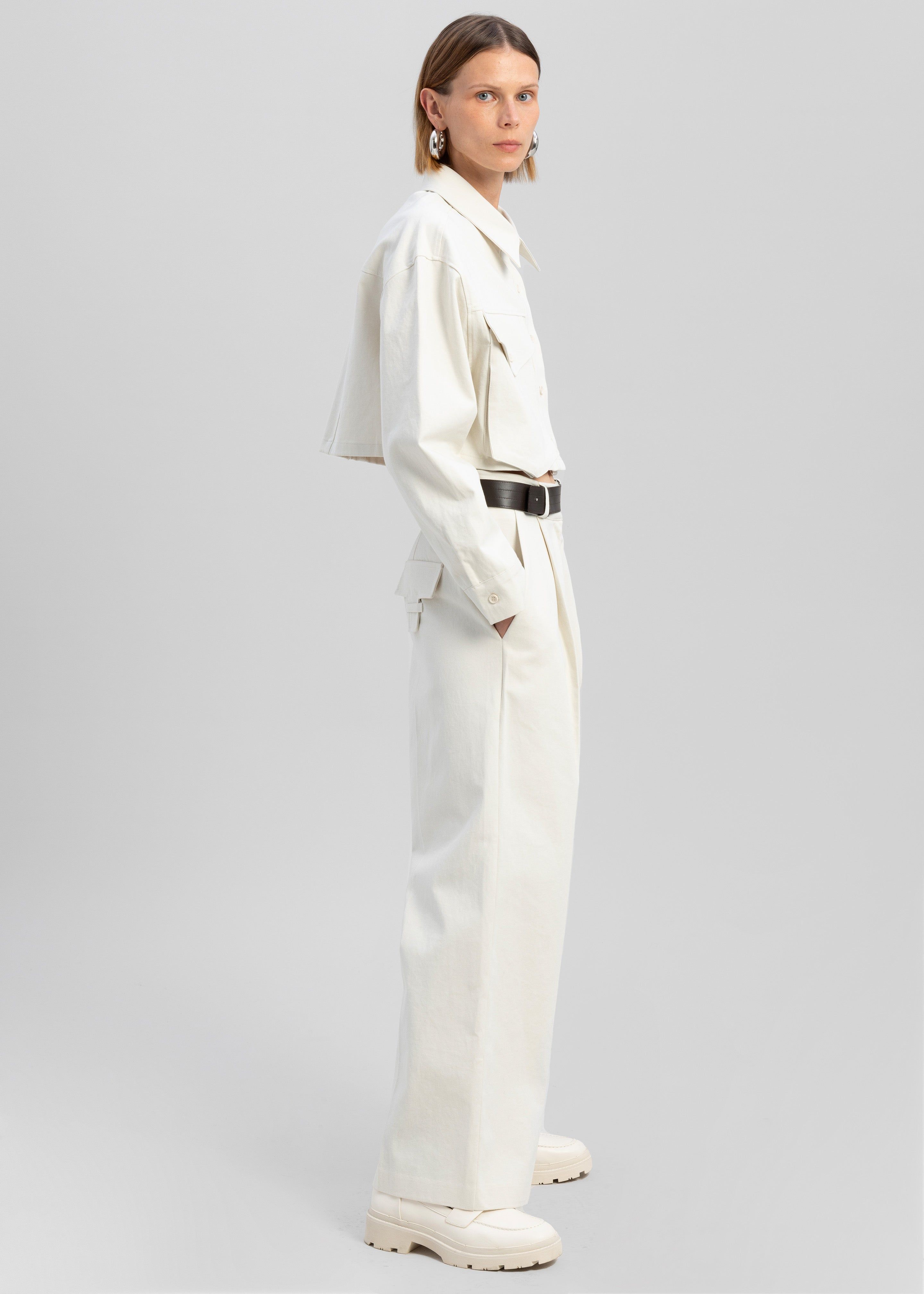 Carline Pocket Shirt - Cream sold by Frankie Shop product image thumbnail 6