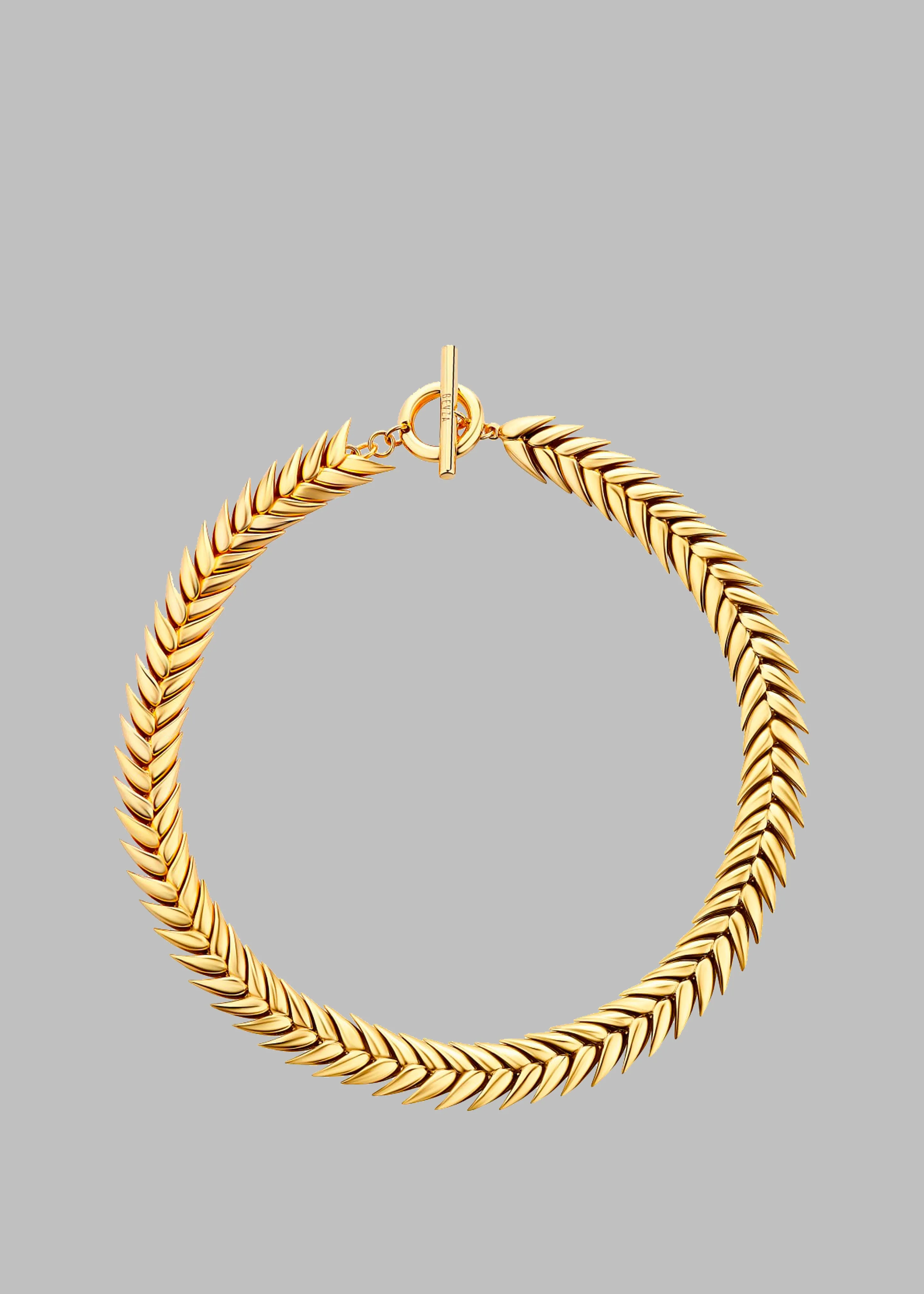 Bevza Spikelet Necklace - Gold sold by Frankie Shop product image thumbnail 2
