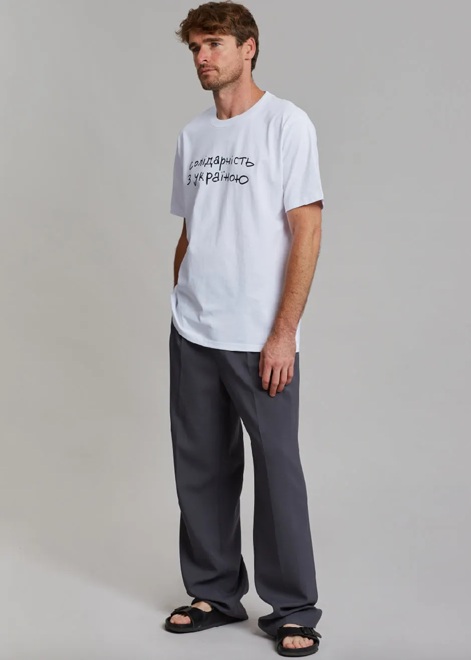 The Frankie Shop x Thomas Lélu Solidarity T-Shirt - White/Black sold by Frankie Shop product image thumbnail 5