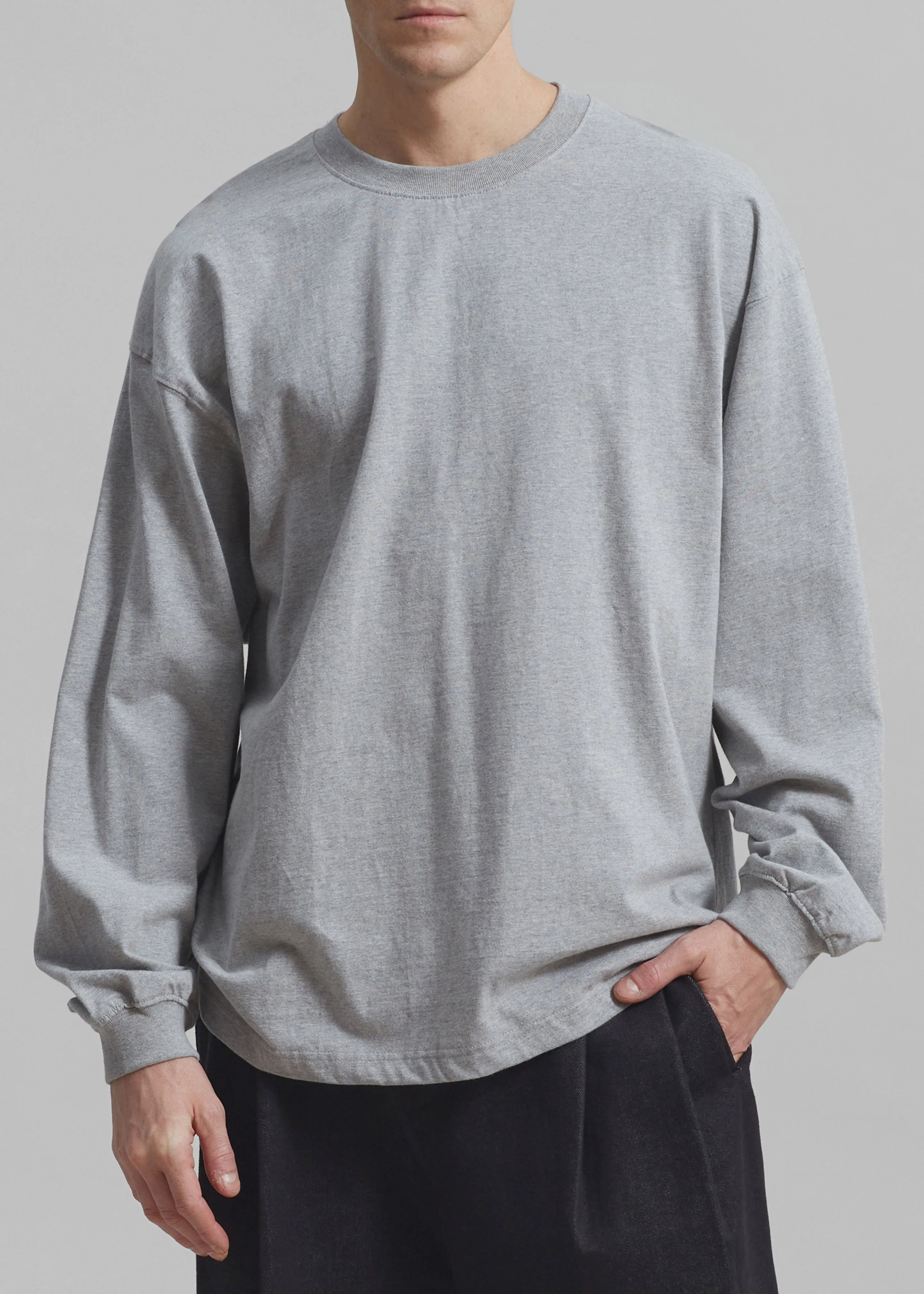 Christopher Long Sleeve Tee - Grey sold by Frankie Shop product image thumbnail 3