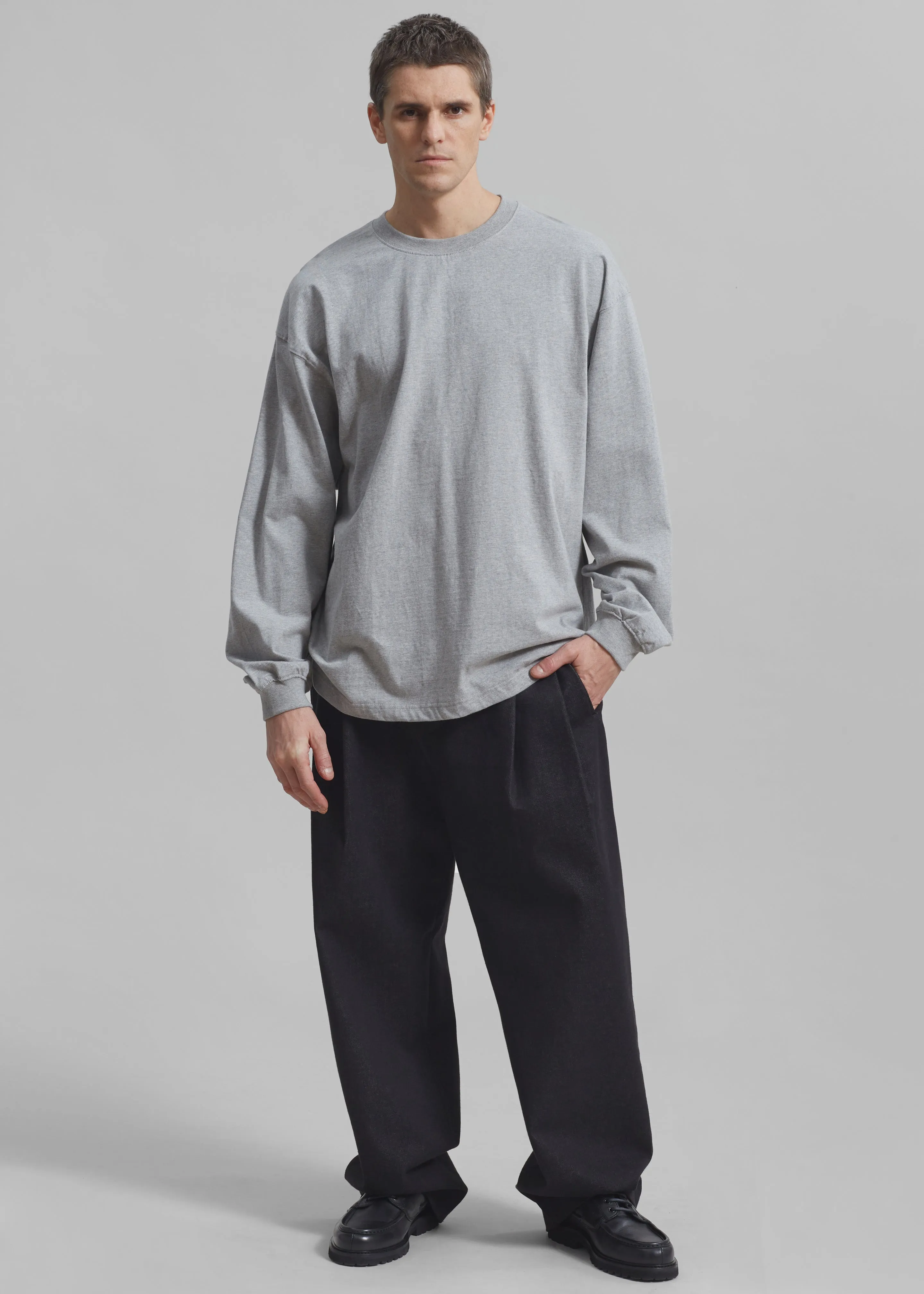 Christopher Long Sleeve Tee - Grey sold by Frankie Shop product image thumbnail 2