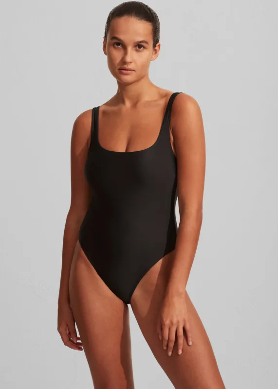 Matteau Nineties Maillot Swimsuit - Black made by Matteau