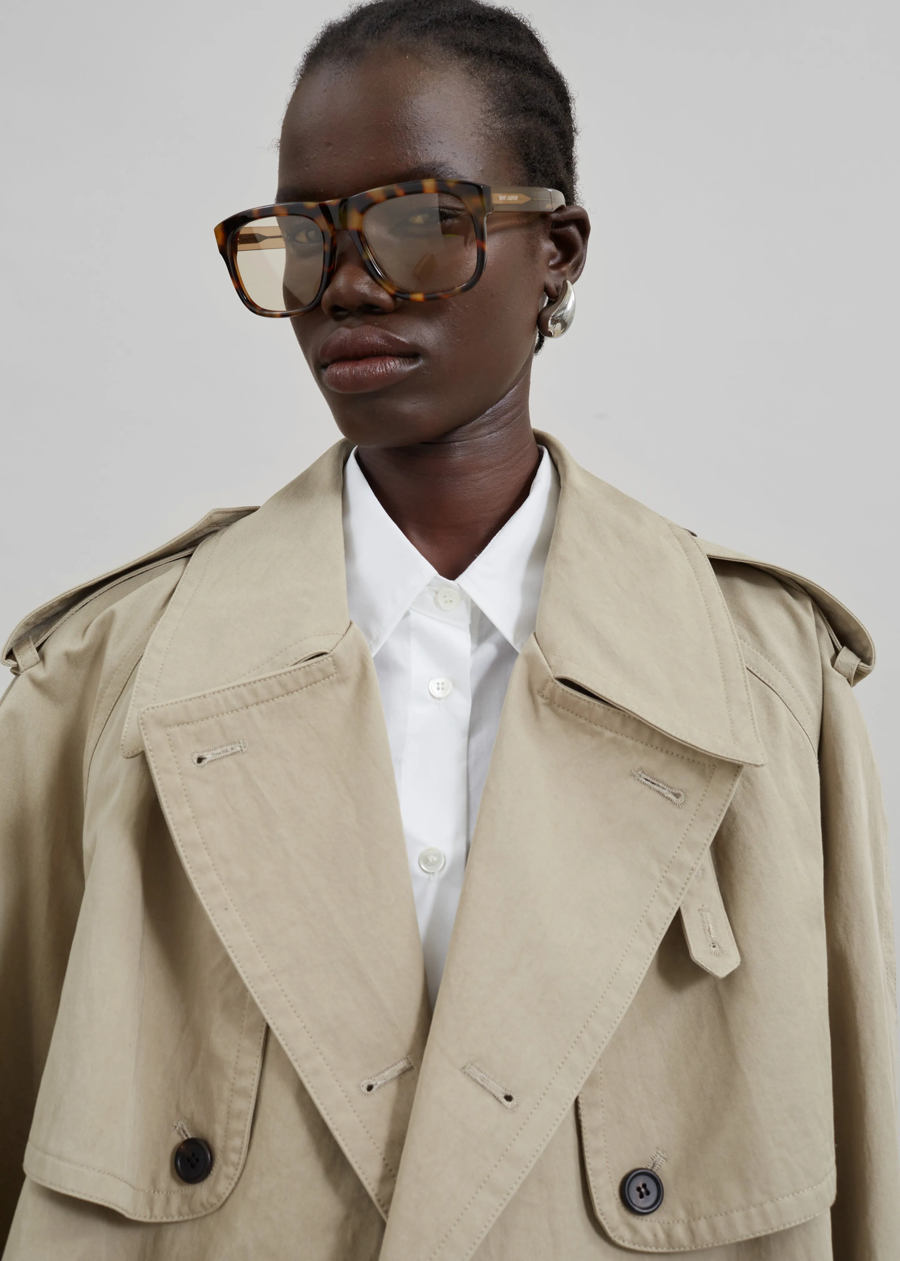 Mads Cropped Trench - Beige sold by Frankie Shop product image thumbnail 5