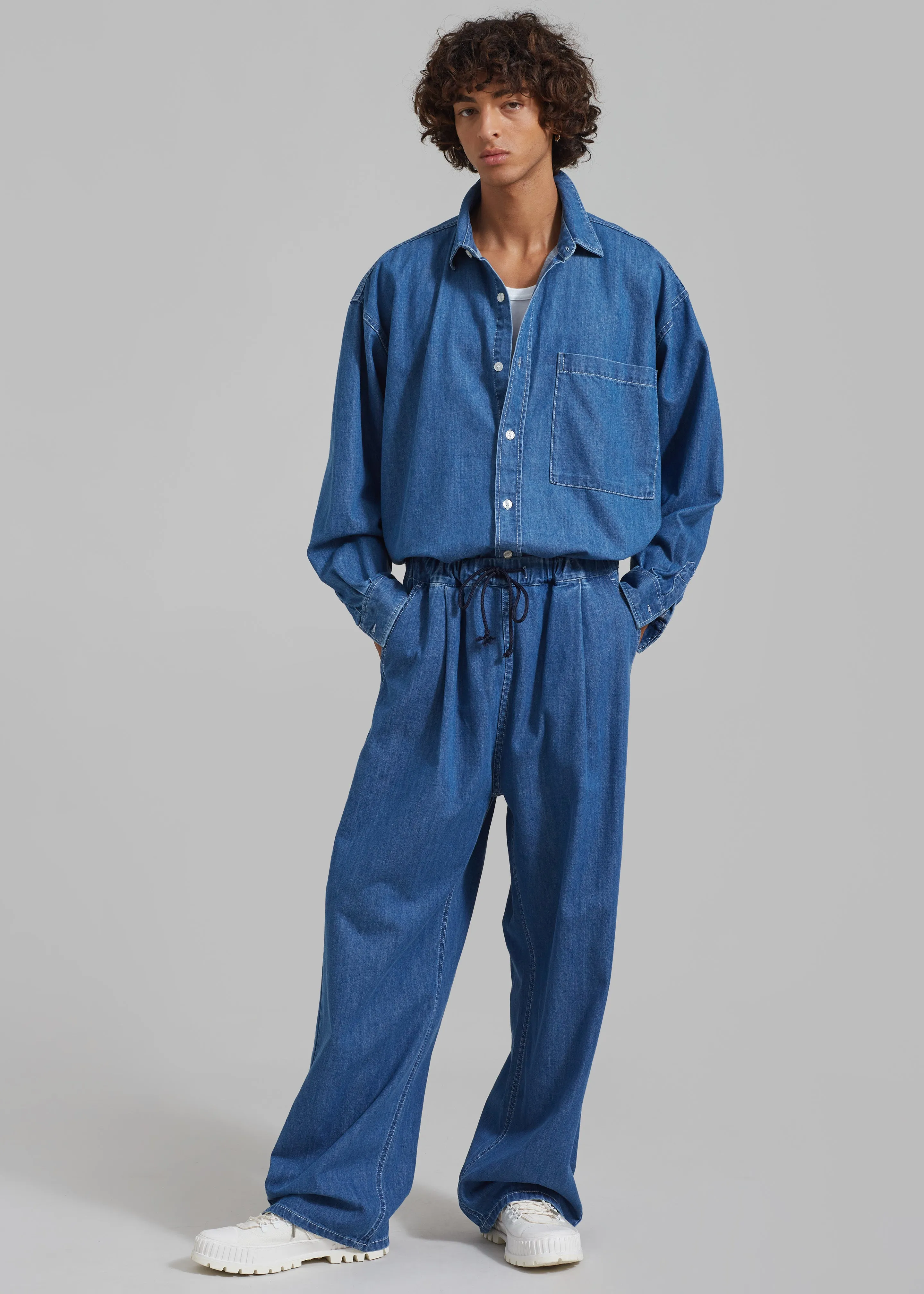 Tanner Denim Pants - Medium Wash sold by Frankie Shop