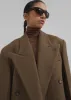 Keira Double Breasted Wool Blazer - Brown sold by Frankie Shop