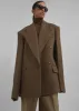 Keira Double Breasted Wool Blazer - Brown sold by Frankie Shop
