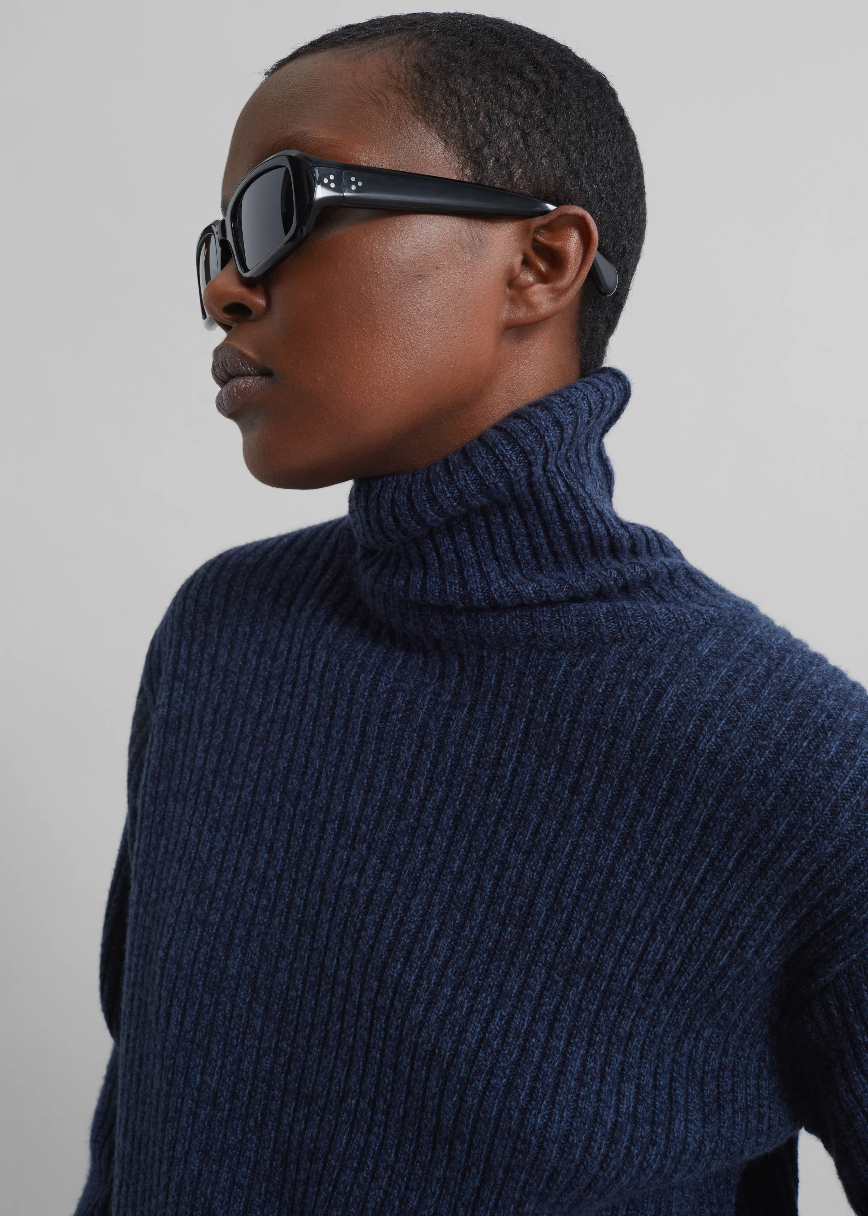 Koda Wool Turtleneck - Navy sold by Frankie Shop product image thumbnail 5