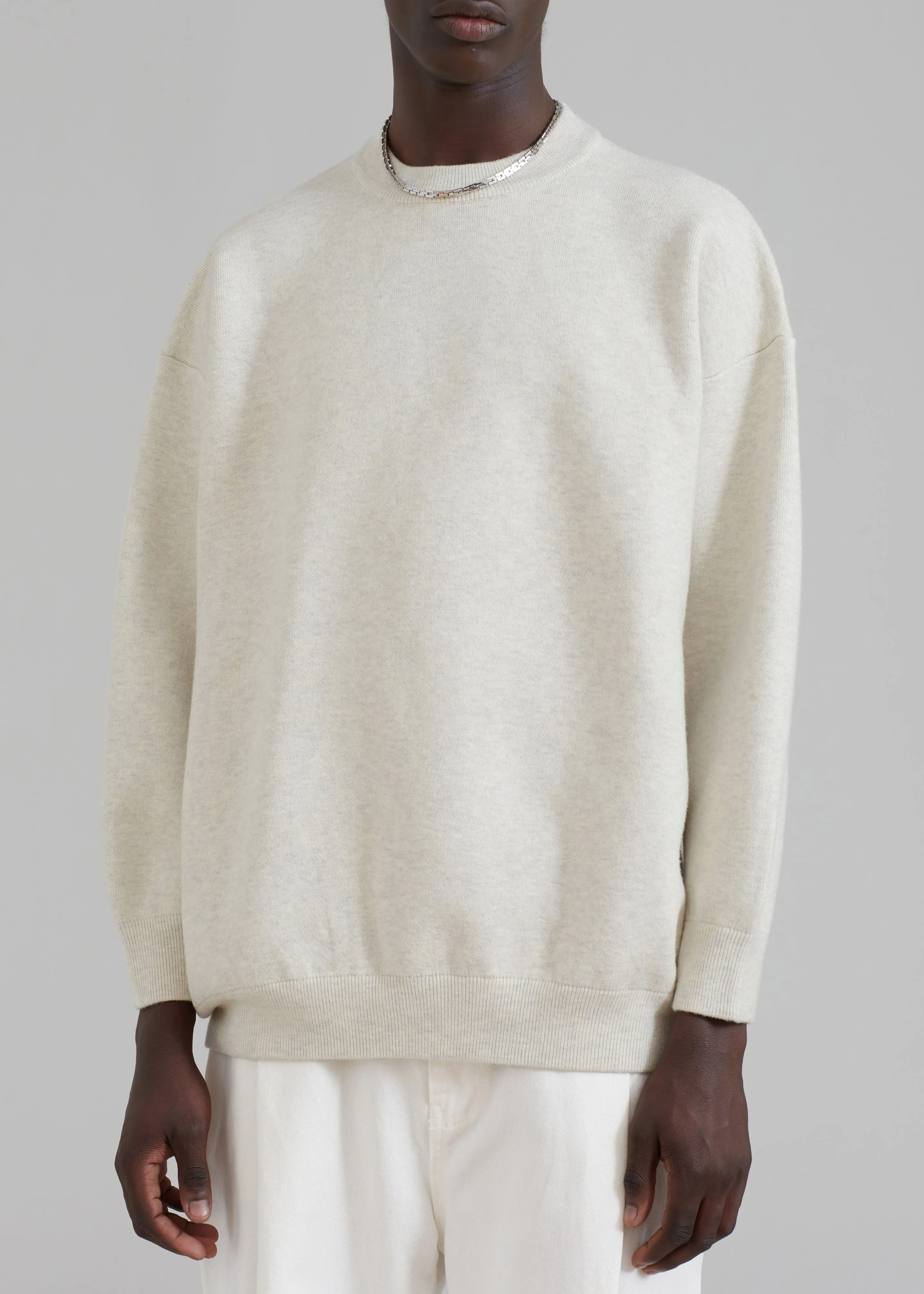 Arne Sweater - Grey Melange sold by Frankie Shop product image thumbnail 3