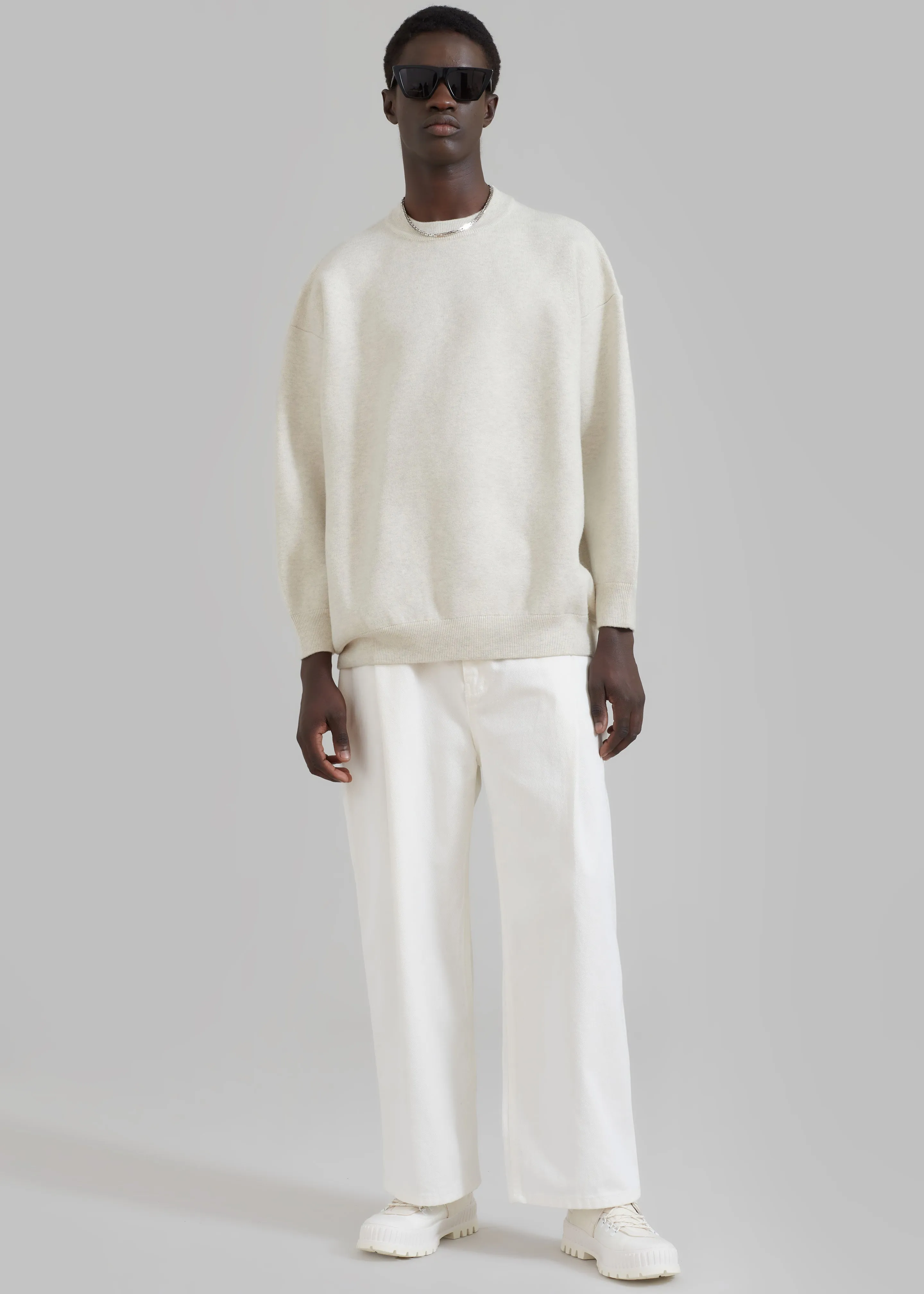 Arne Sweater - Grey Melange sold by Frankie Shop product image thumbnail 2