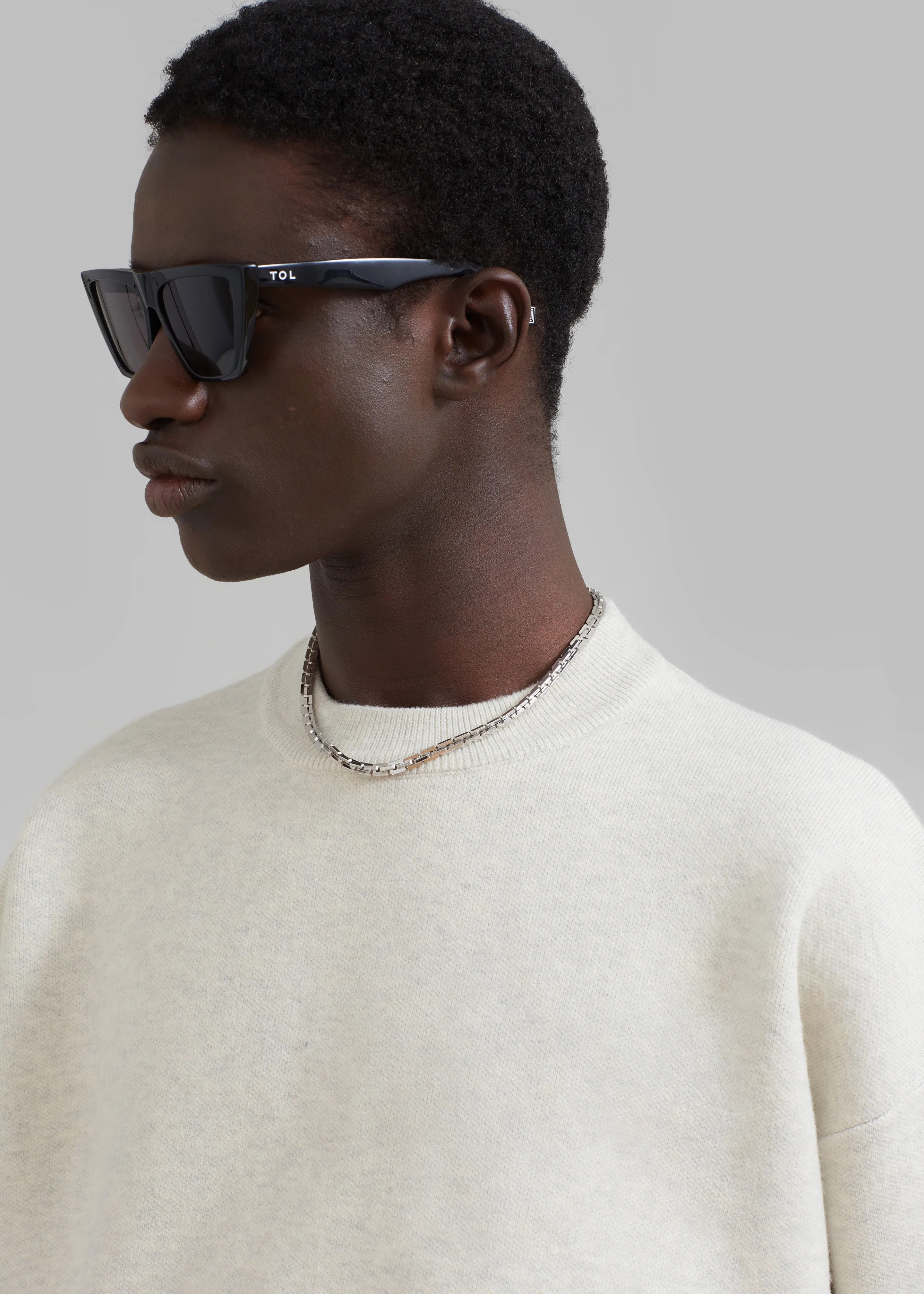 Arne Sweater - Grey Melange sold by Frankie Shop product image thumbnail 4