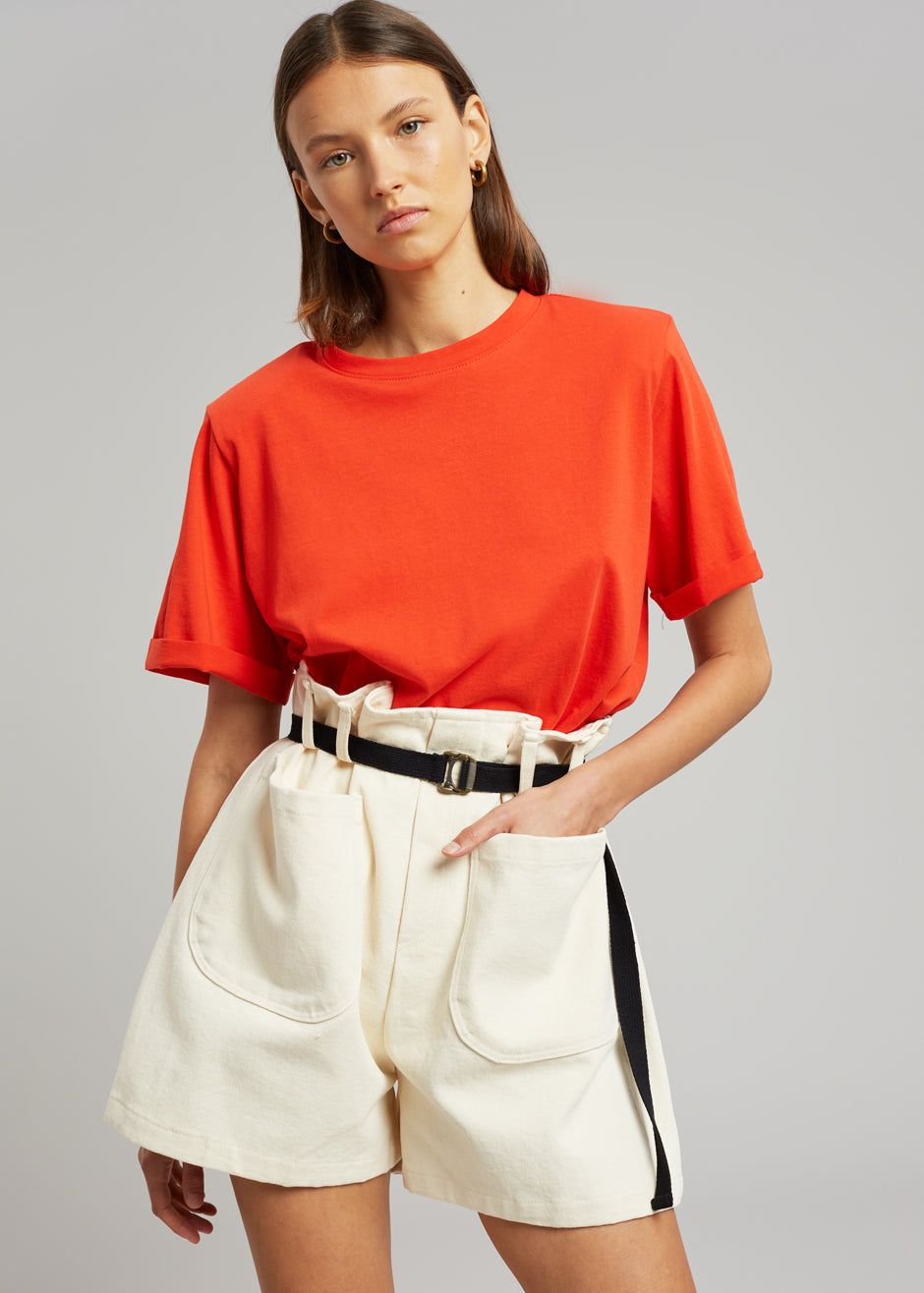Lena Padded Shoulder Tee - Red sold by Frankie Shop product image thumbnail 2