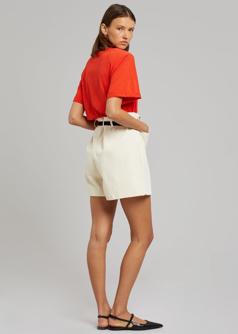 Lena Padded Shoulder Tee - Red sold by Frankie Shop product image thumbnail 8