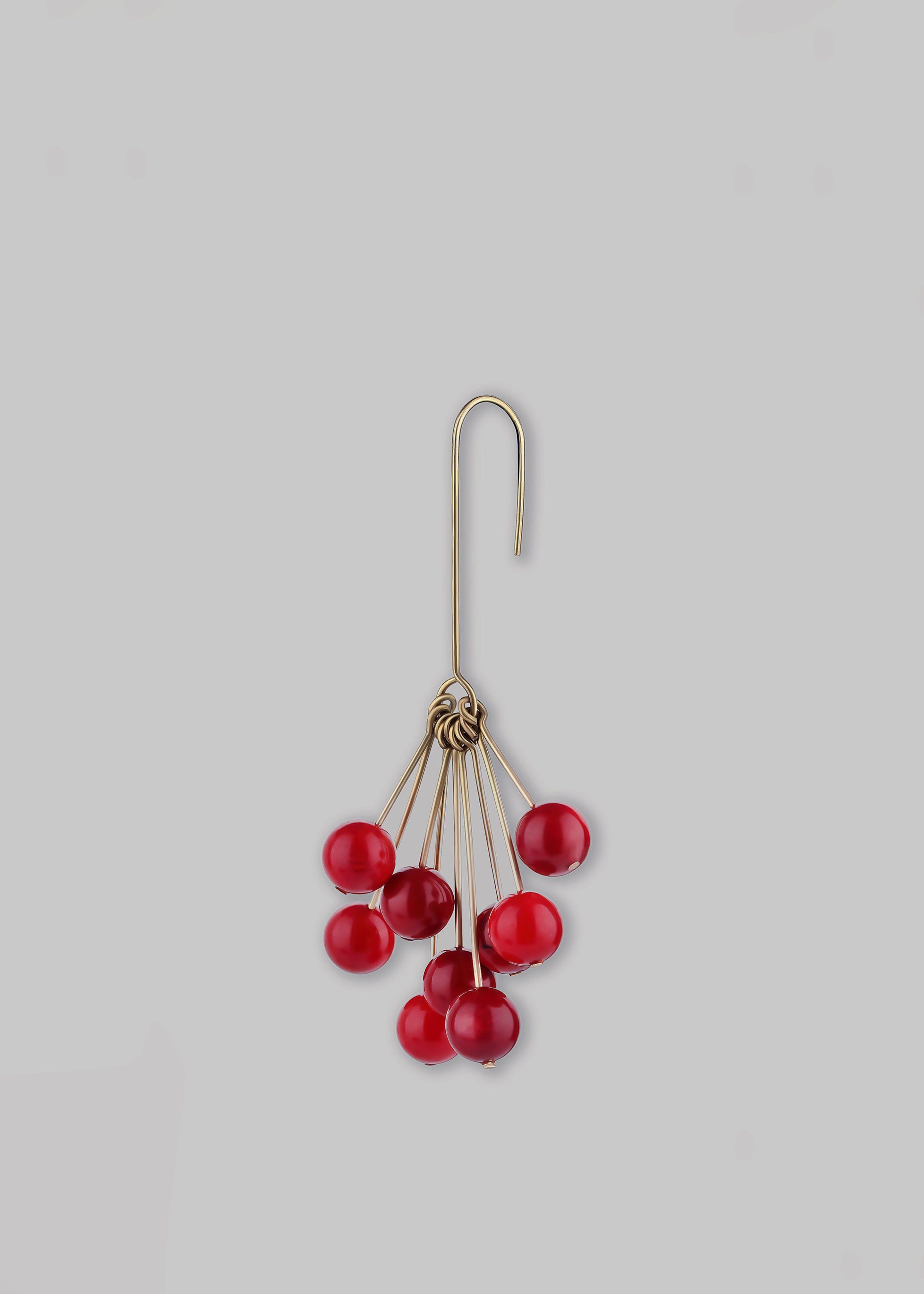 Bevza 'Chervona Kalyna' Mono Earring - Red sold by Frankie Shop product image thumbnail 6