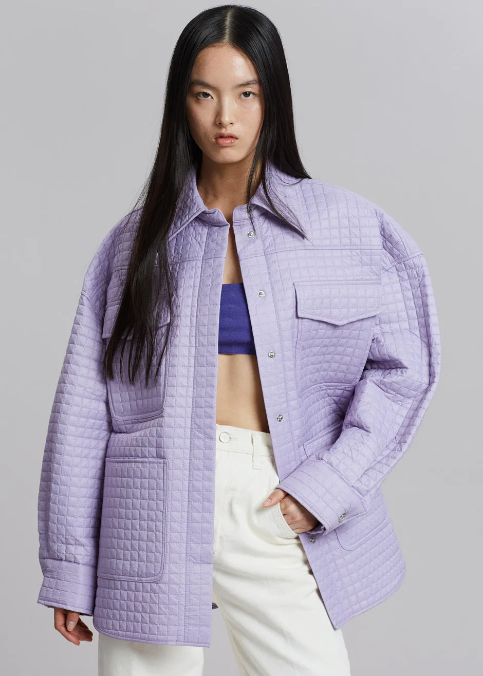 REMAIN Atina Quilted Jacket - Pastel Lilac sold by Frankie Shop product image thumbnail 3