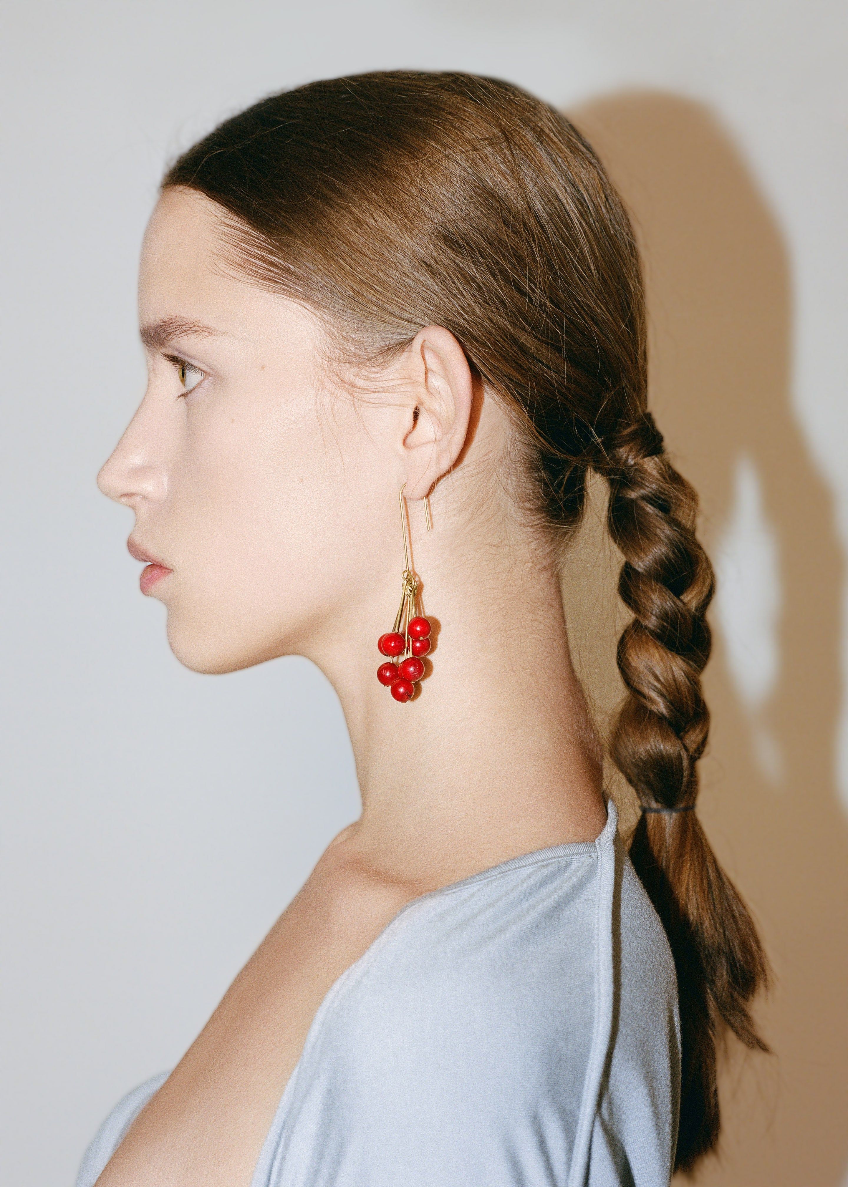 Bevza 'Chervona Kalyna' Mono Earring - Red sold by Frankie Shop product image thumbnail 8