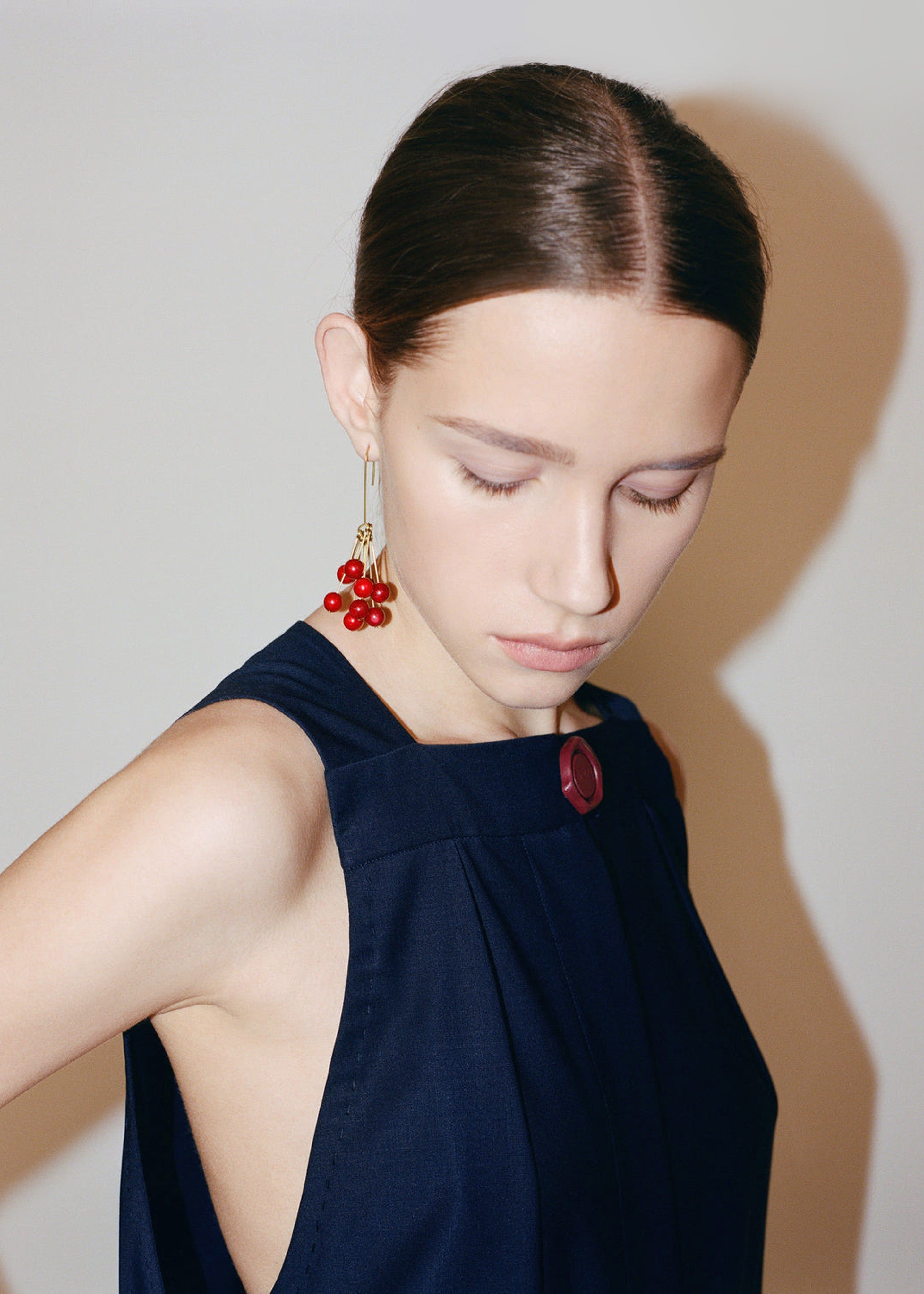 Bevza 'Chervona Kalyna' Mono Earring - Red sold by Frankie Shop product image thumbnail 3