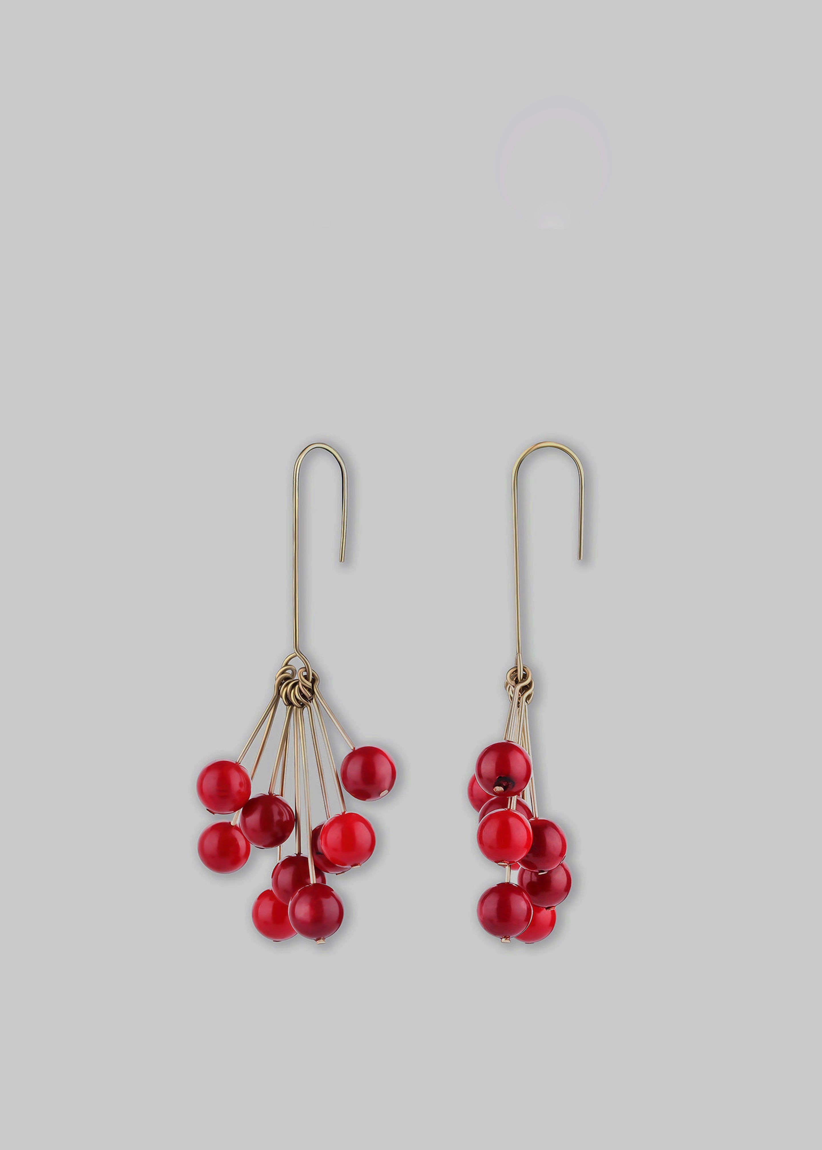 Bevza 'Chervona Kalyna' Mono Earring - Red sold by Frankie Shop product image thumbnail 2