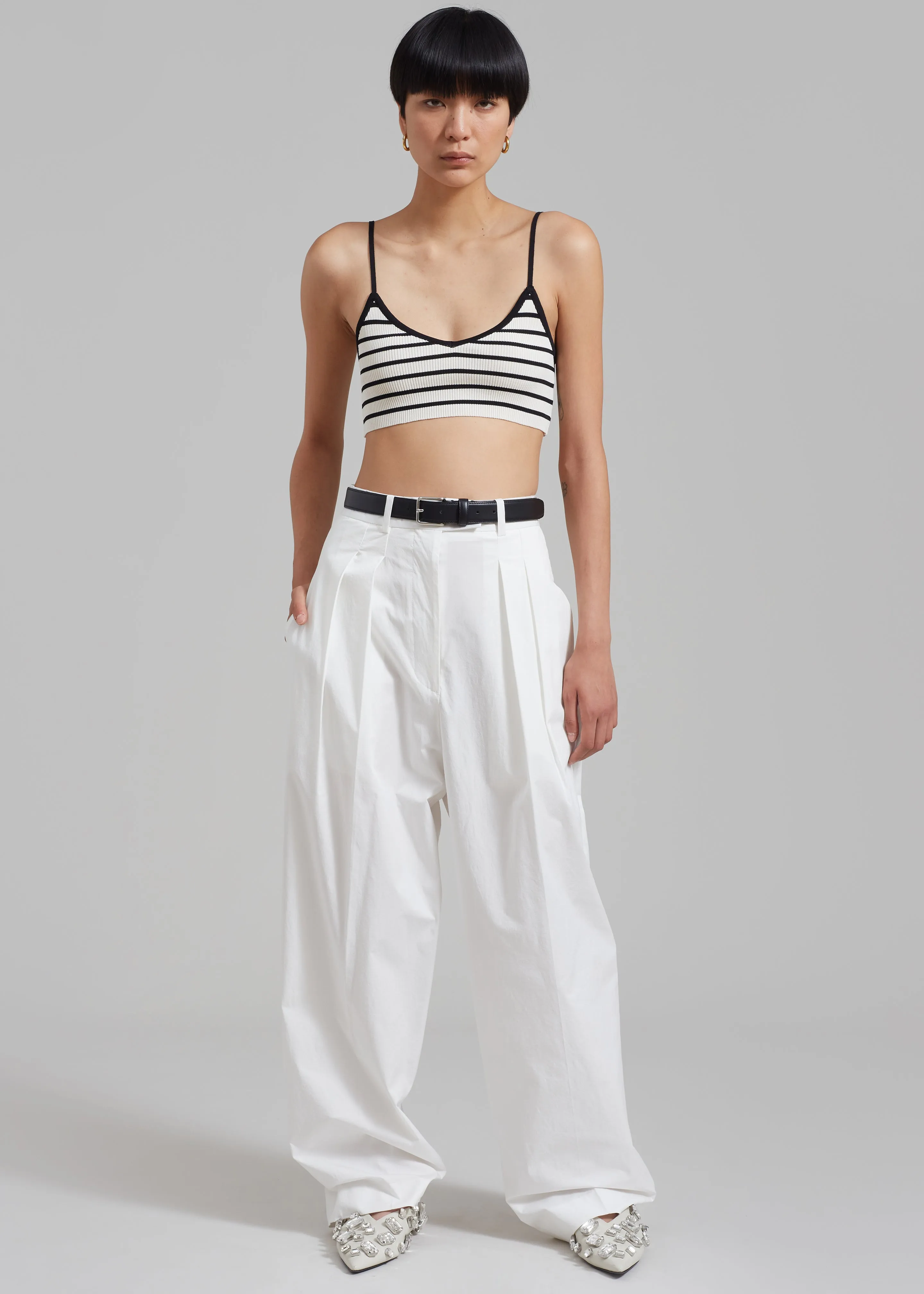 Jade Knit Bralette - Black Stripe sold by Frankie Shop product image thumbnail 5