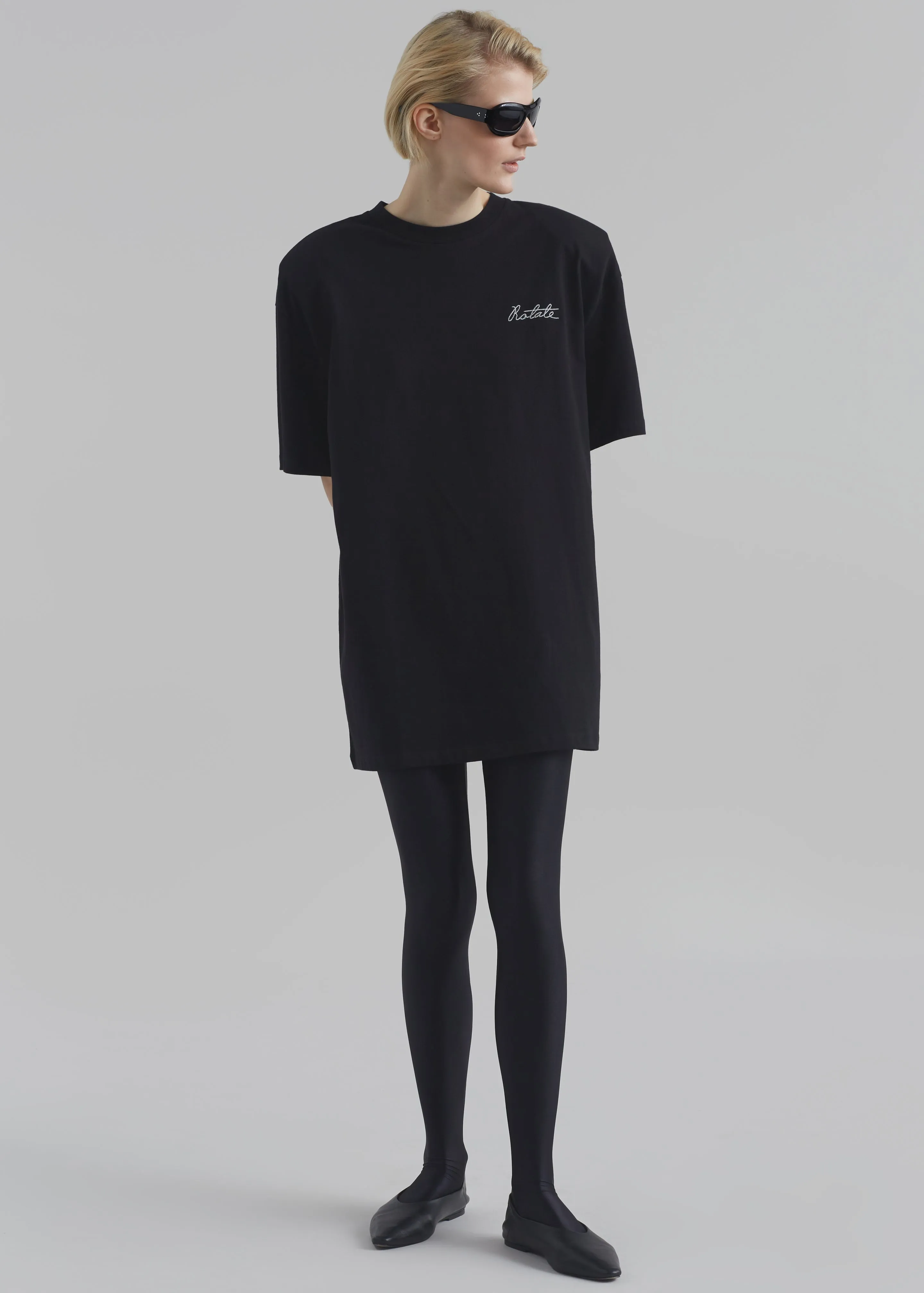 Rotate Oversized Logo T-Shirt - Black sold by Frankie Shop product image thumbnail 2