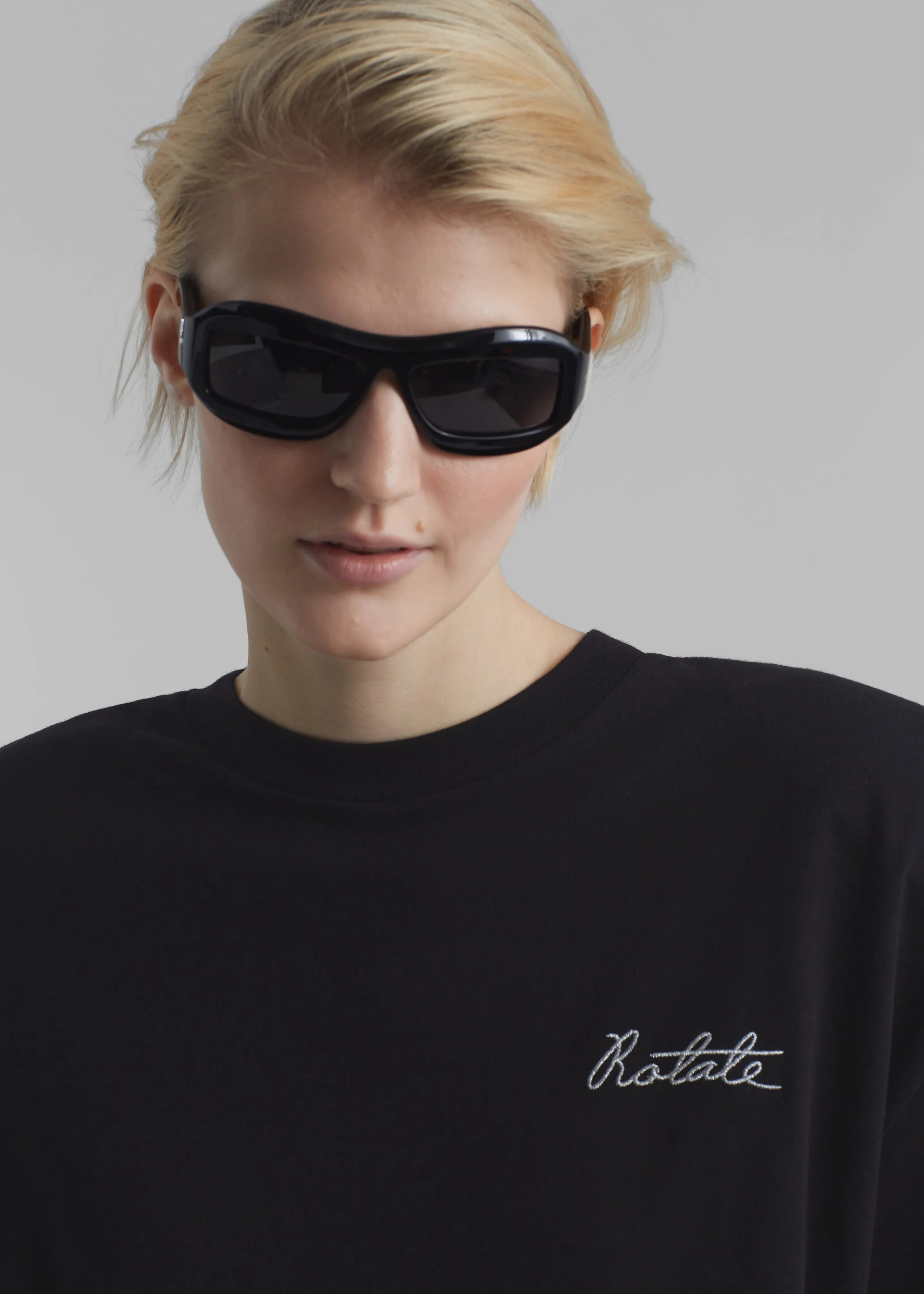 Rotate Oversized Logo T-Shirt - Black sold by Frankie Shop product image thumbnail 4