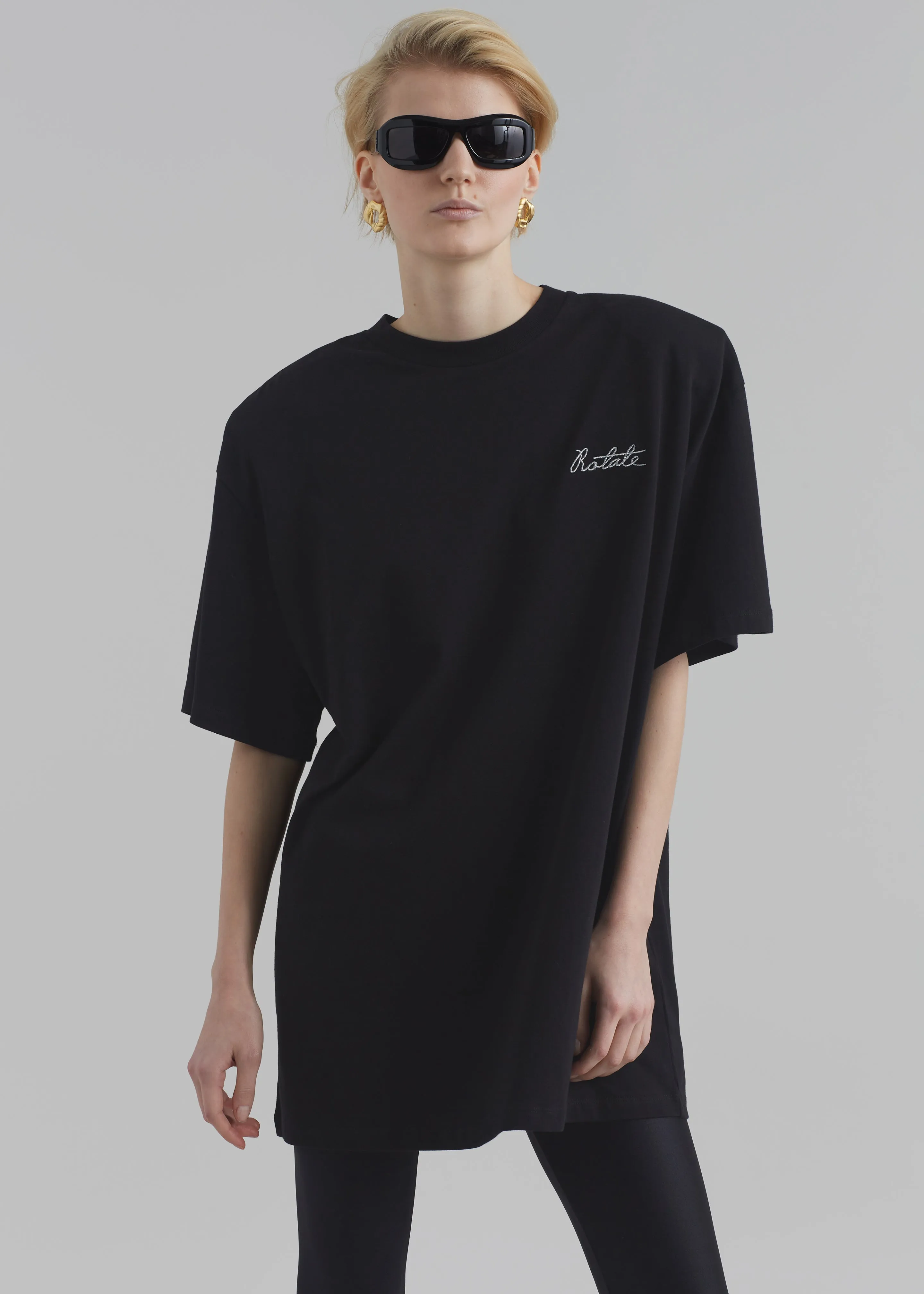 Rotate Oversized Logo T-Shirt - Black sold by Frankie Shop