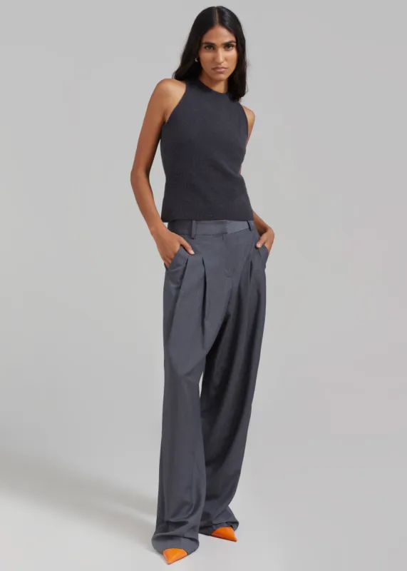 Samsøe Samsøe Solene Top - Phantom sold by Frankie Shop