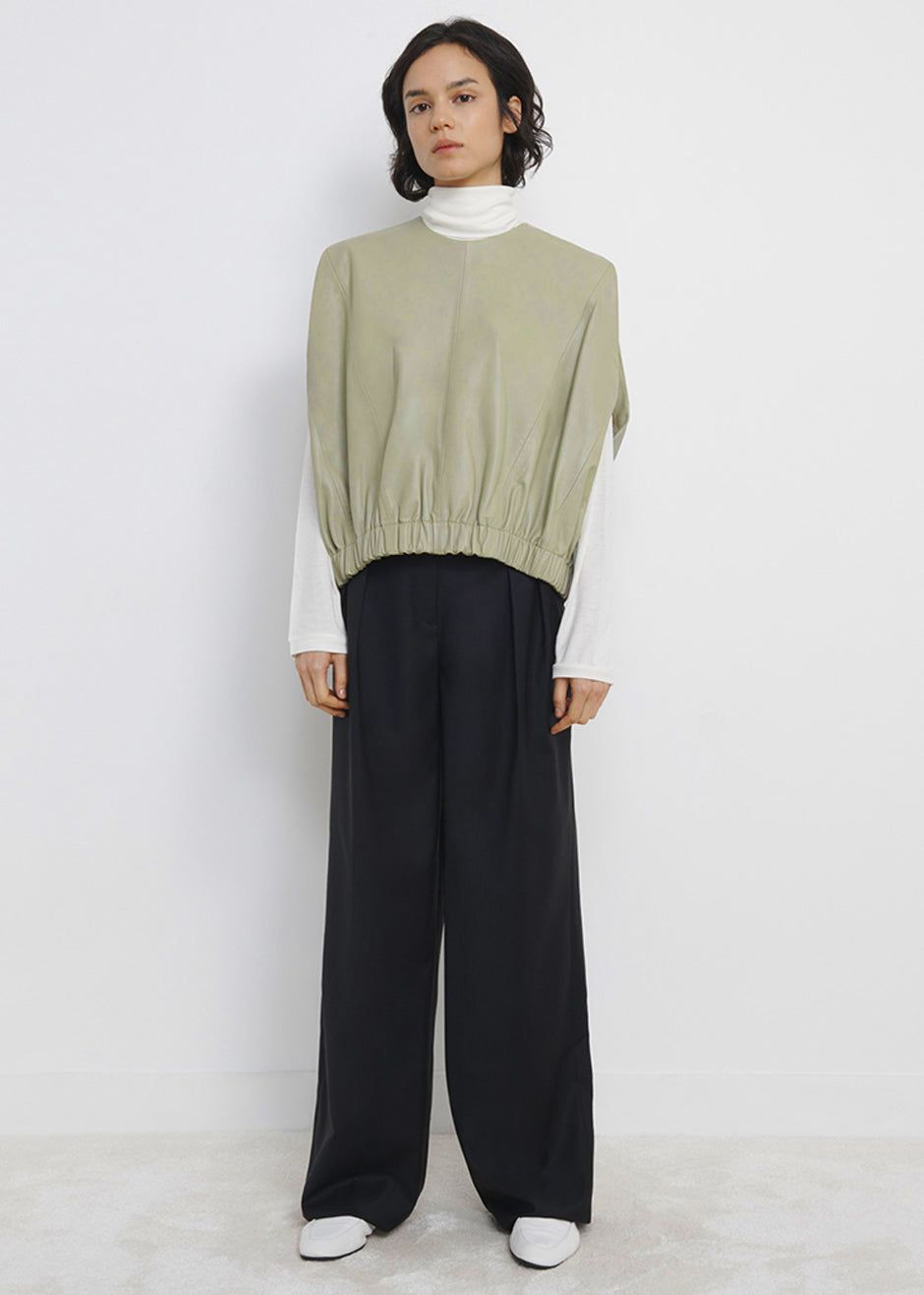 Loulou Studio Hanwa Top - Almond sold by Frankie Shop product image thumbnail 3