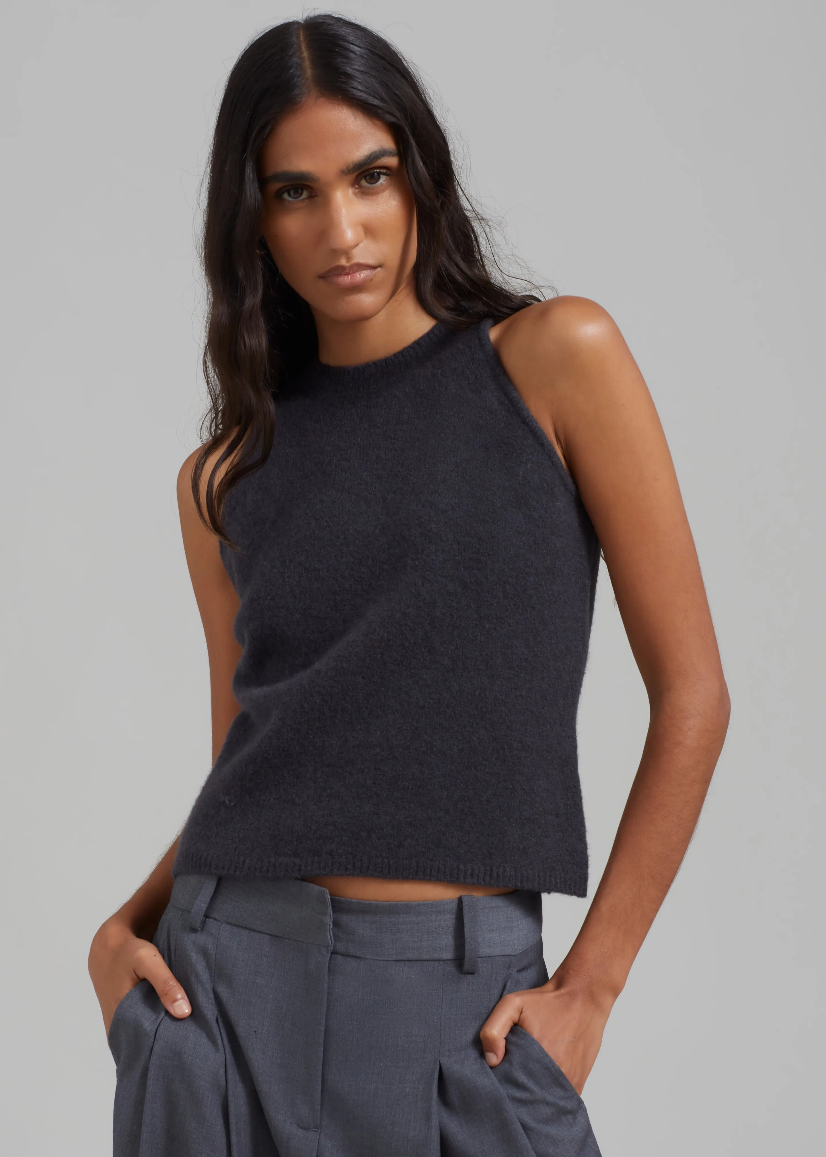 Samsøe Samsøe Solene Top - Phantom sold by Frankie Shop product image thumbnail 2