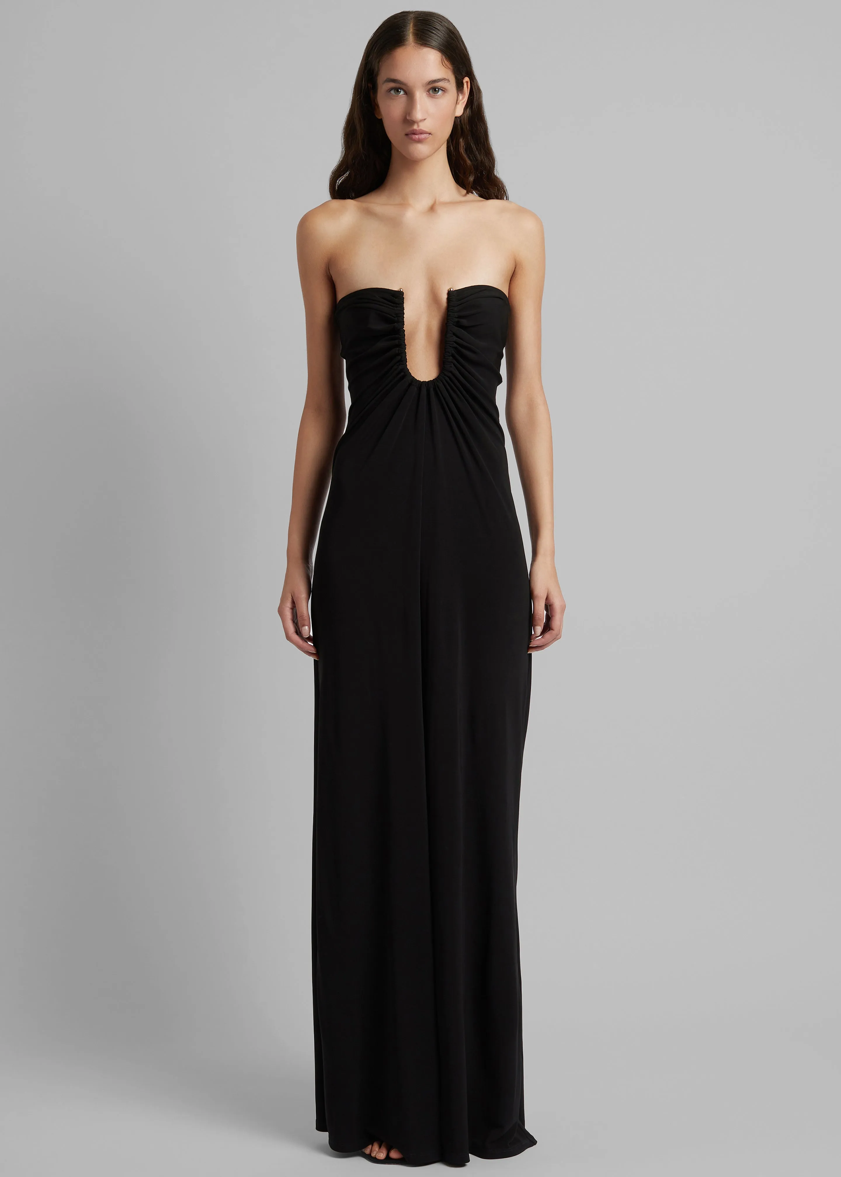 Christopher Esber Arced Palm Strapless Dress - Black sold by Frankie Shop product image thumbnail 4