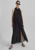 Temi Sheer Halter Dress - Black sold by Frankie Shop