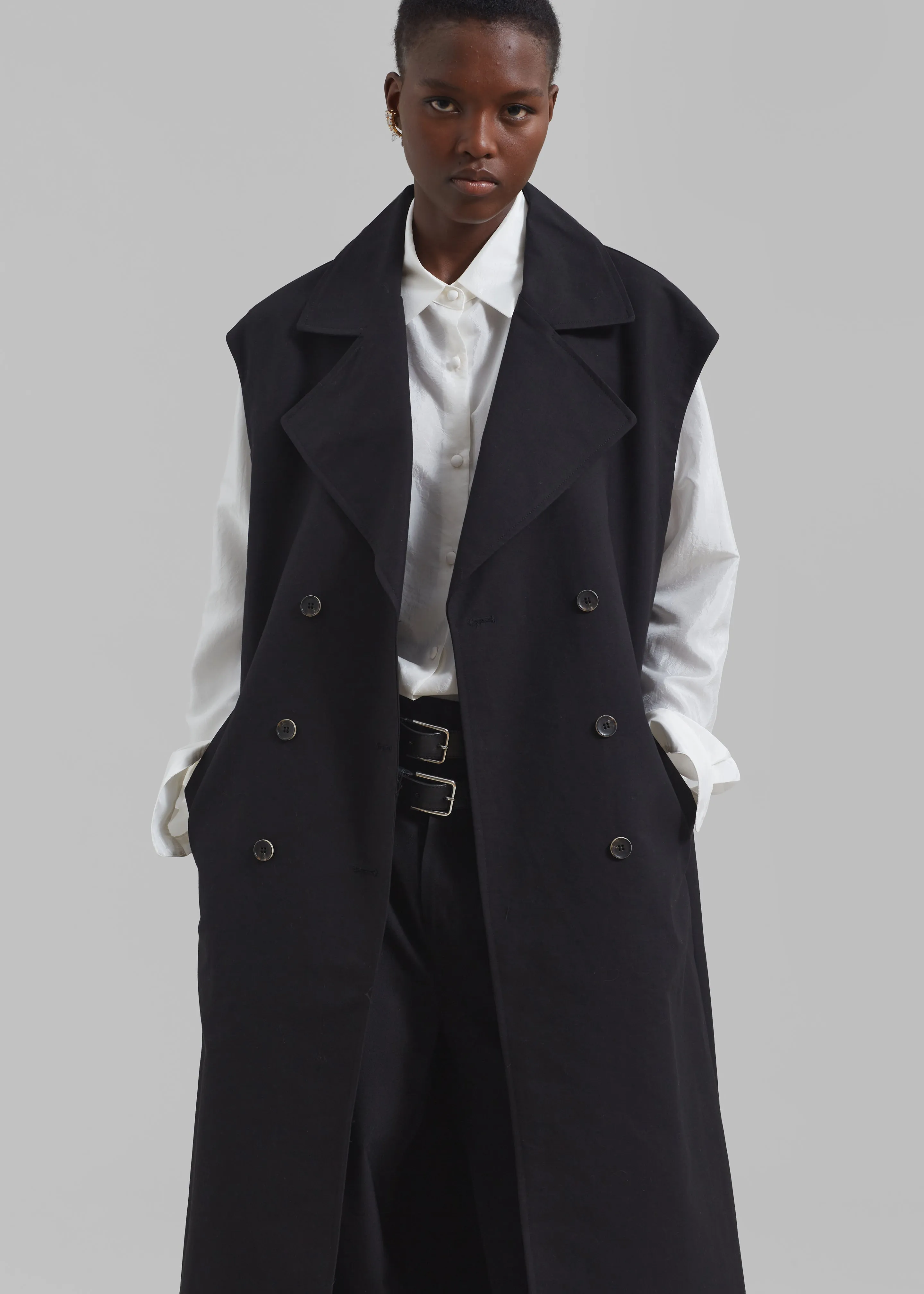 Saylor 2-Piece Trench Coat - Black sold by Frankie Shop product image thumbnail 4