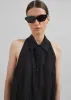 Temi Sheer Halter Dress - Black sold by Frankie Shop